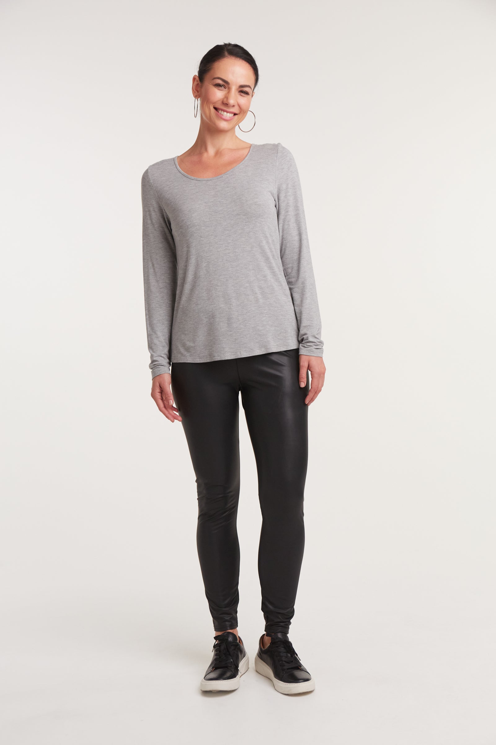 Basic Long Sleeve - Marle - eb&ive Clothing - Basic Top L/S