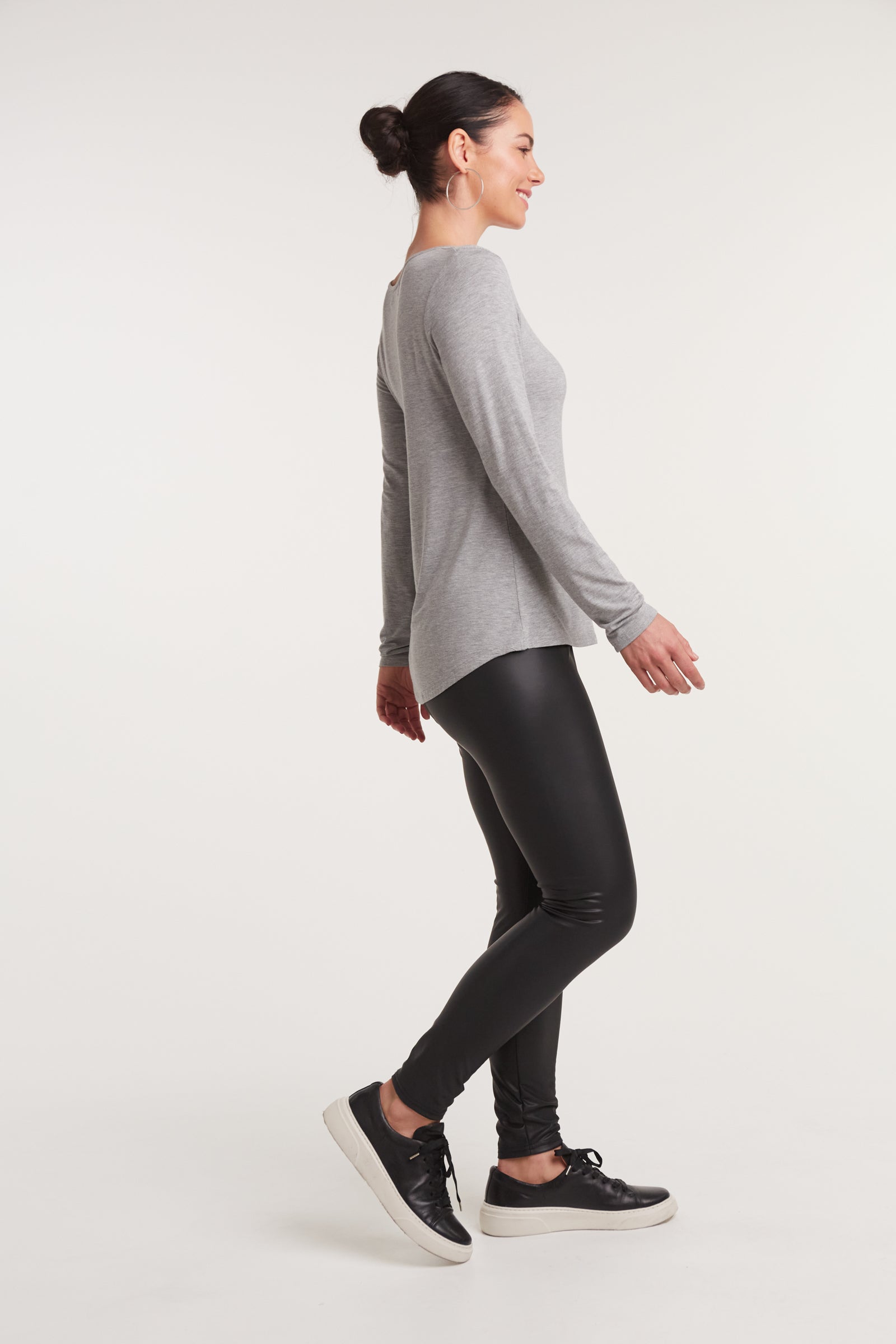 Basic Long Sleeve - Marle - eb&ive Clothing - Basic Top L/S