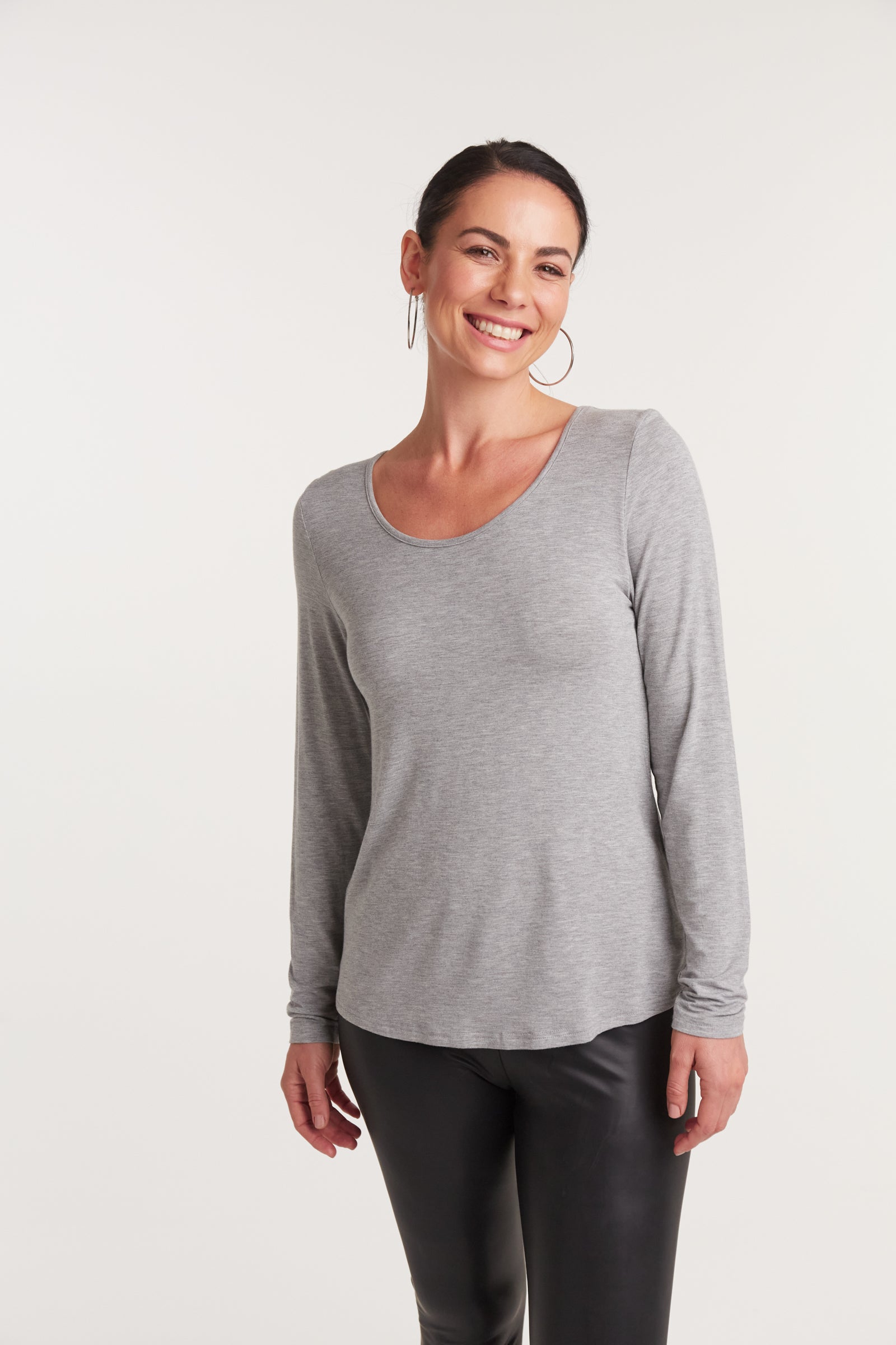 Basic Long Sleeve - Marle - eb&ive Clothing - Basic Top L/S