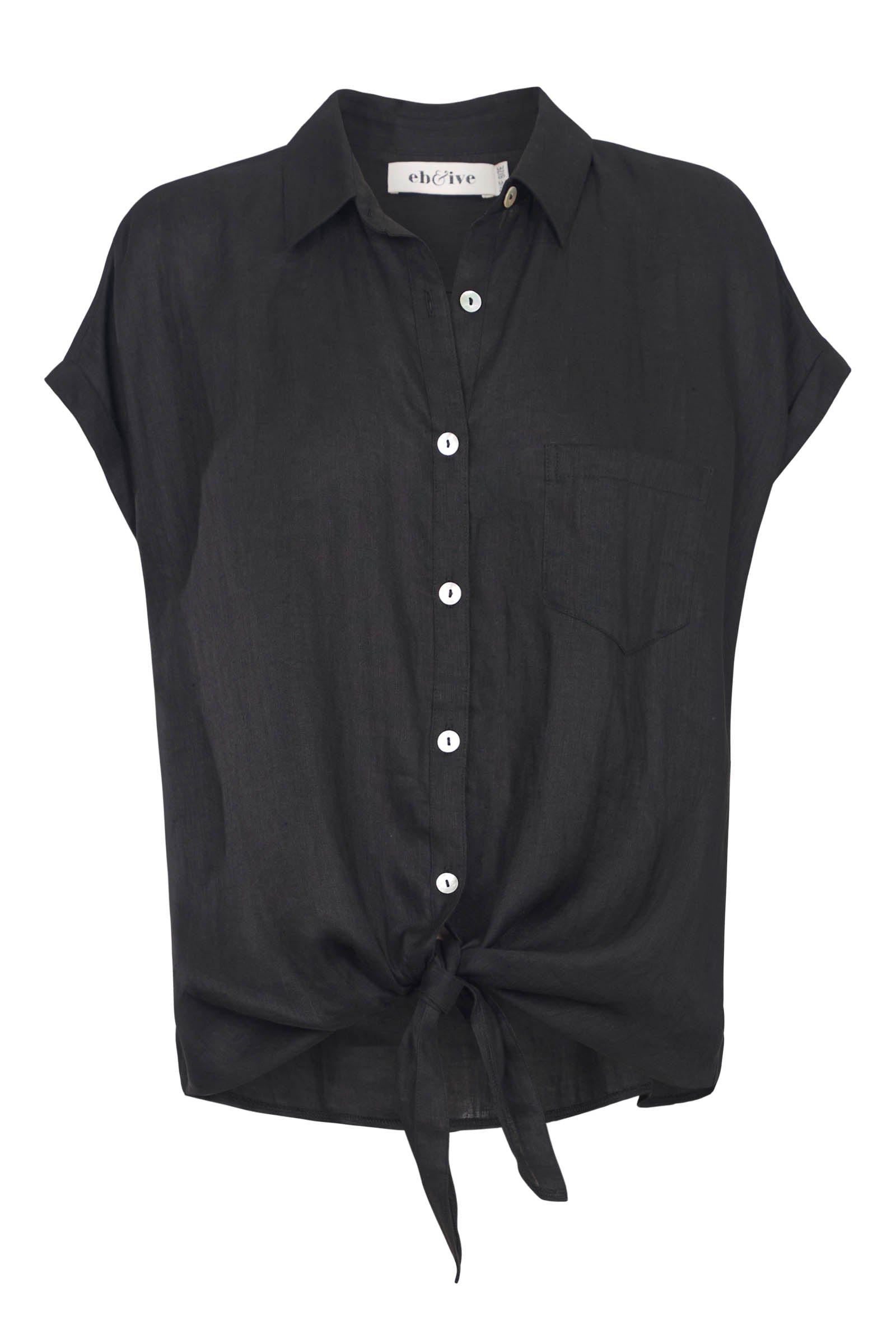 Studio Tie Shirt - Ebony