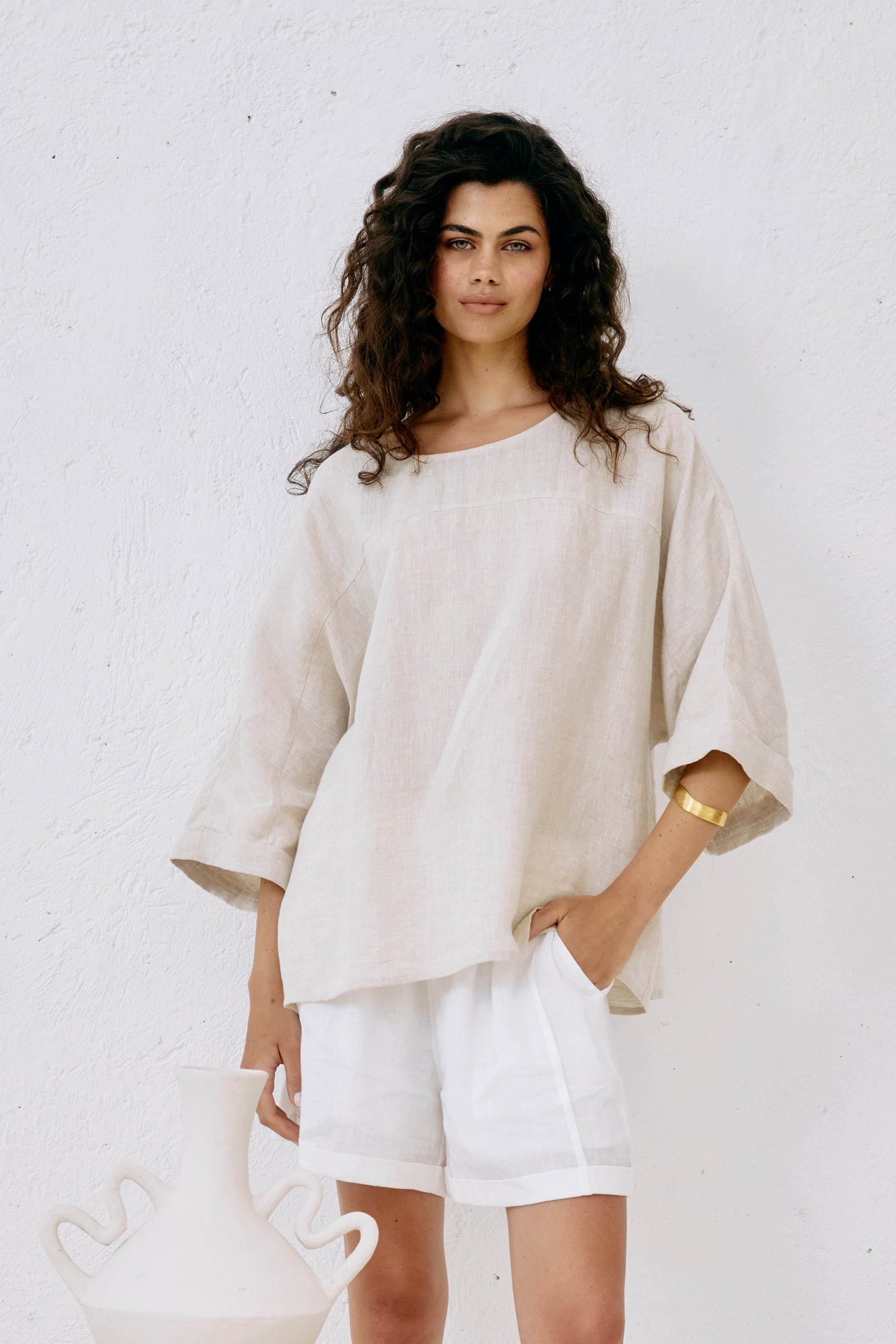 Studio Relaxed Top - Tusk
