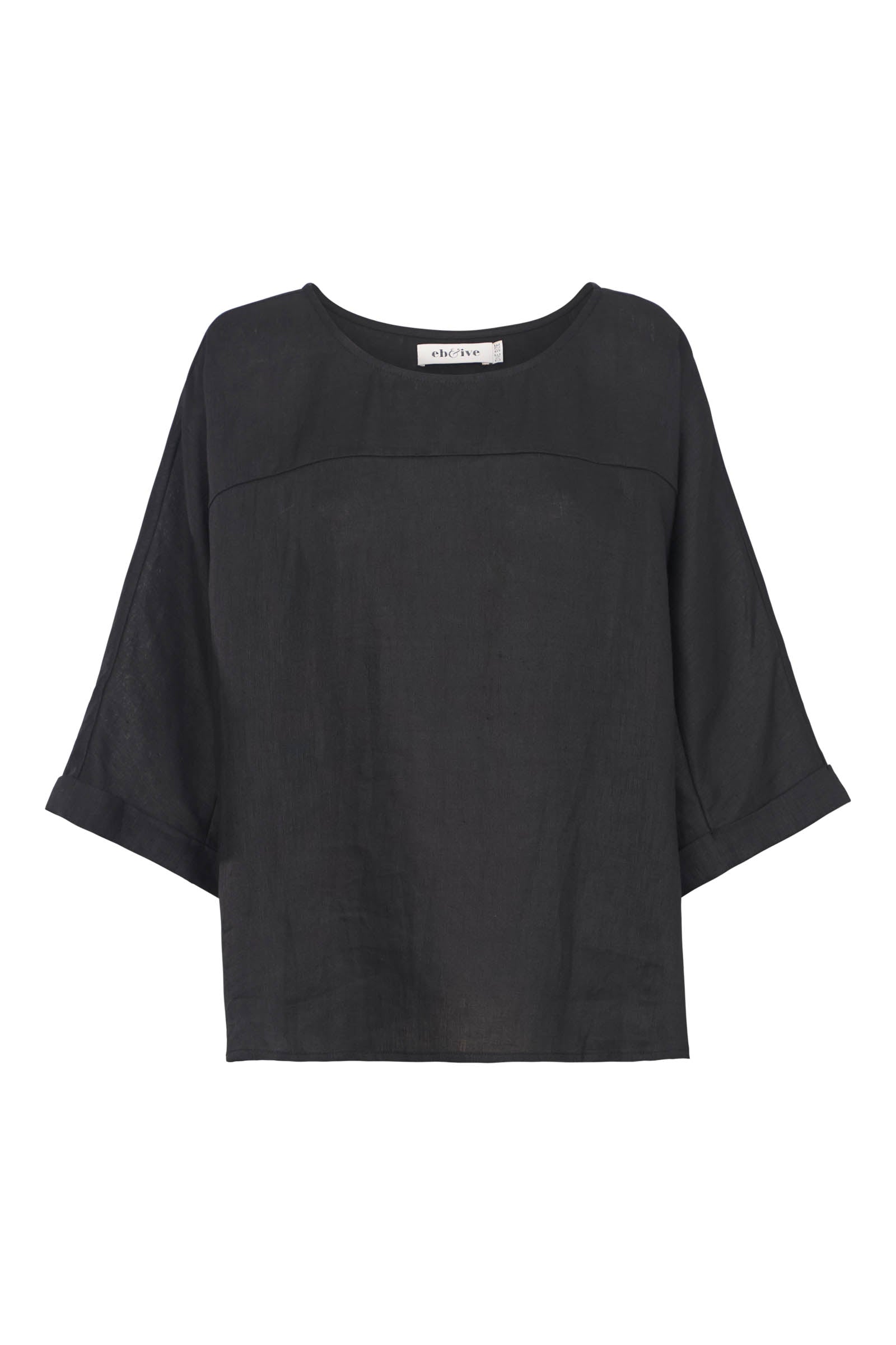 Studio Relaxed Top - Ebony