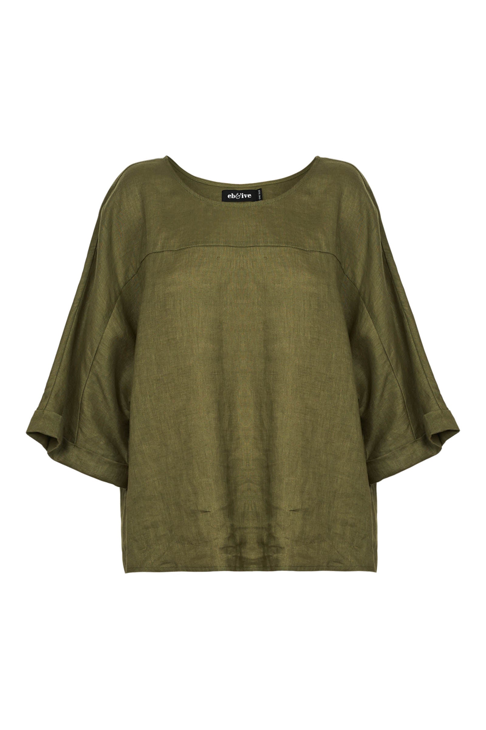 Studio Relaxed Top - Khaki