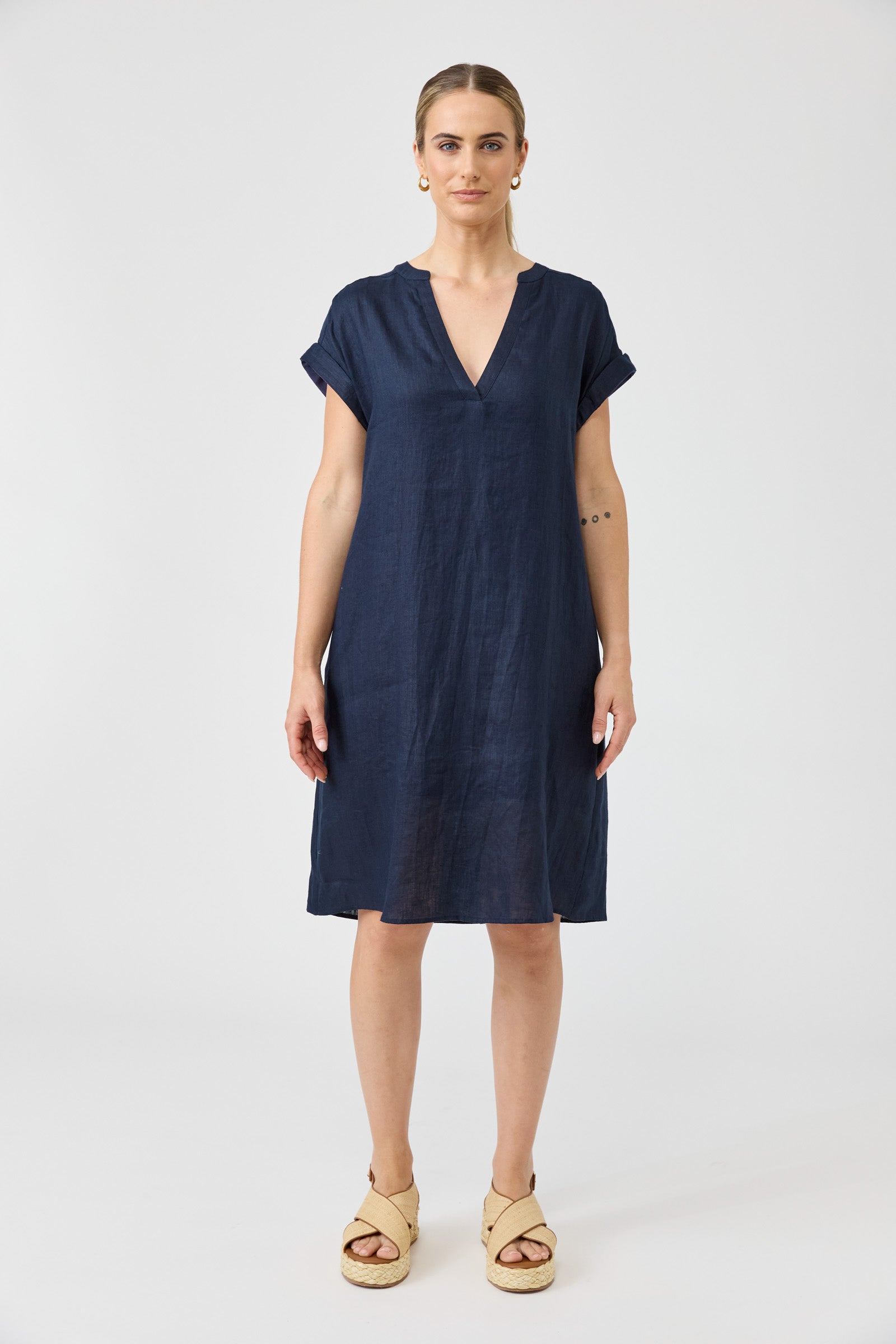 eb and ive linen dress Linen Studio Shirt Dress by Eb & Ive