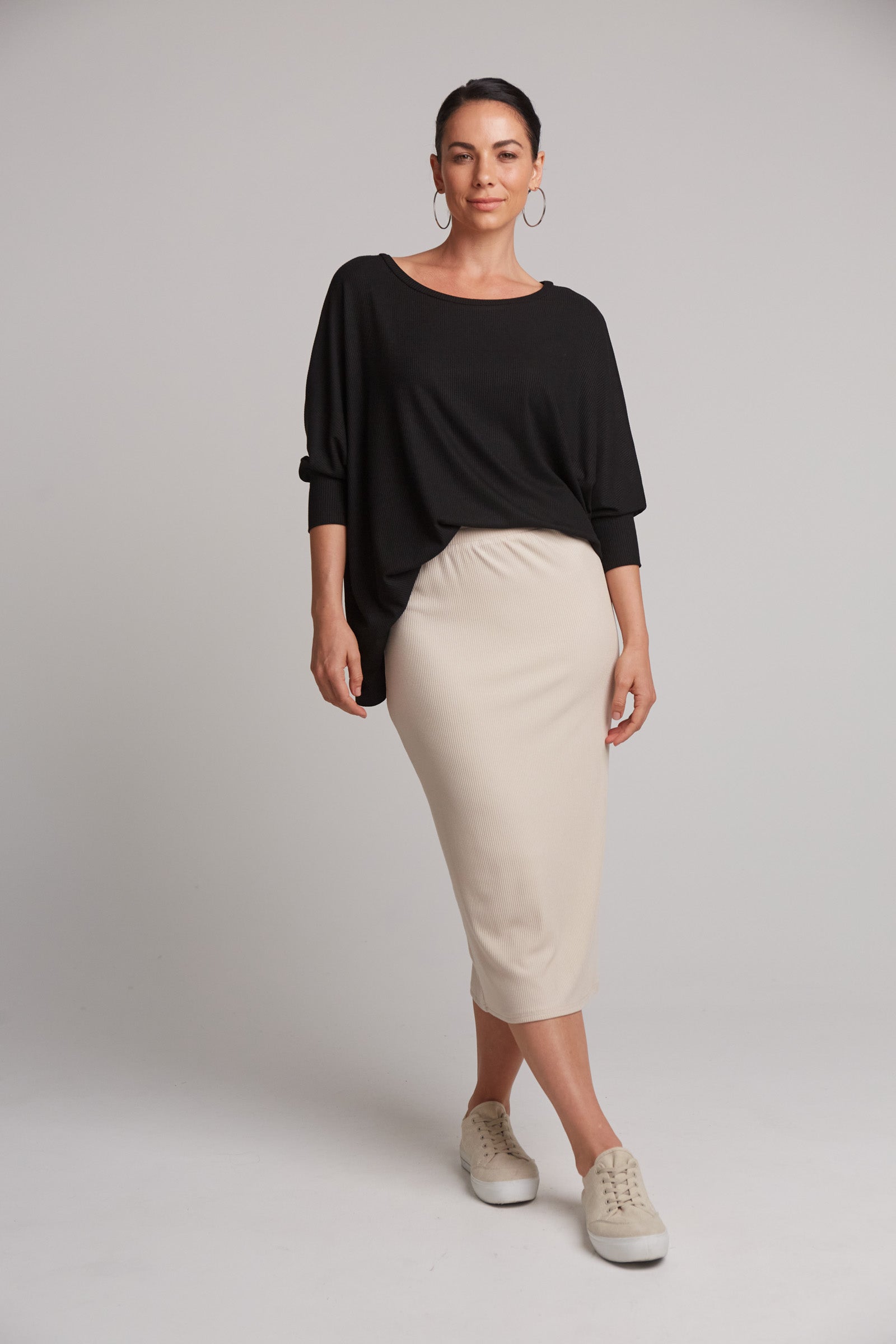 Studio Jersey Skirt Tusk