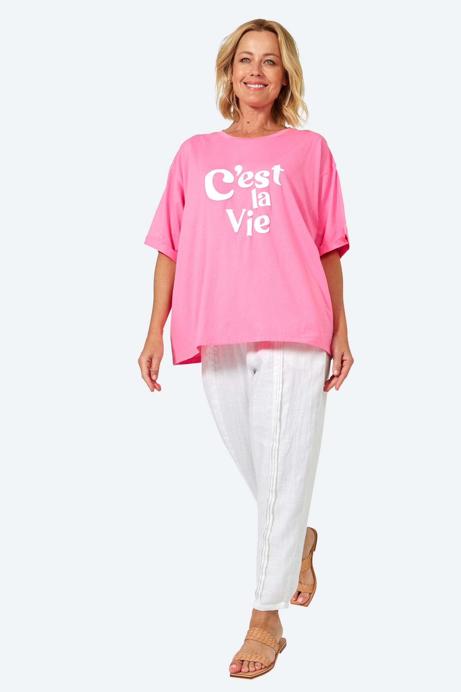 C'est La Vie Tshirt - Candy - eb&ive Clothing - Top Tshirt S/S One Size