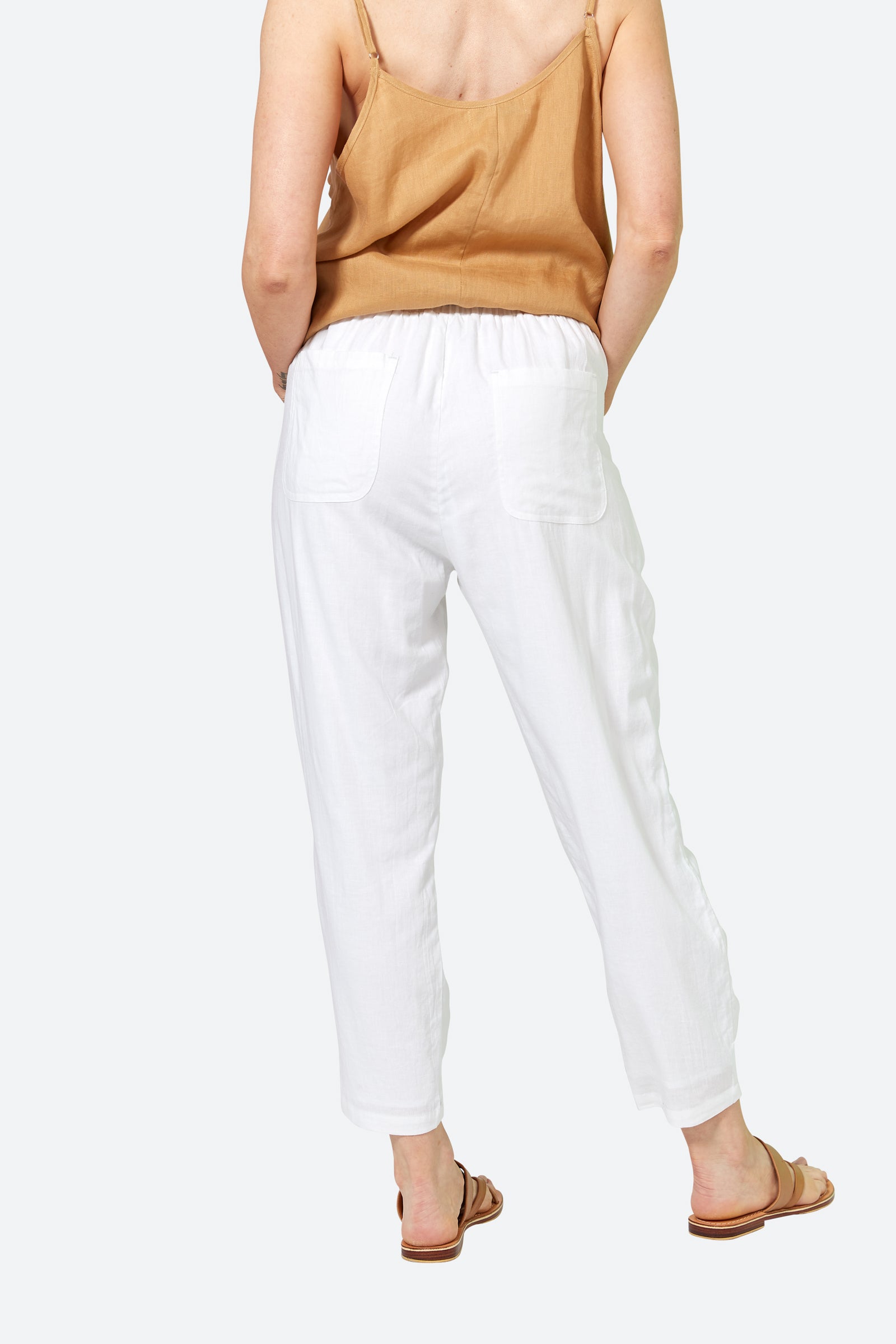 Verve Pant - Blanc - eb&ive Clothing - Pant Relaxed Linen