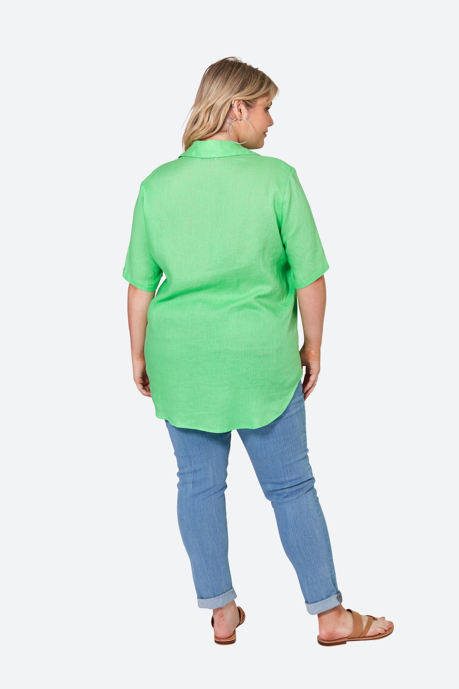 La Vie Shirt - Kiwi - eb&ive Clothing - Shirt S/S Linen
