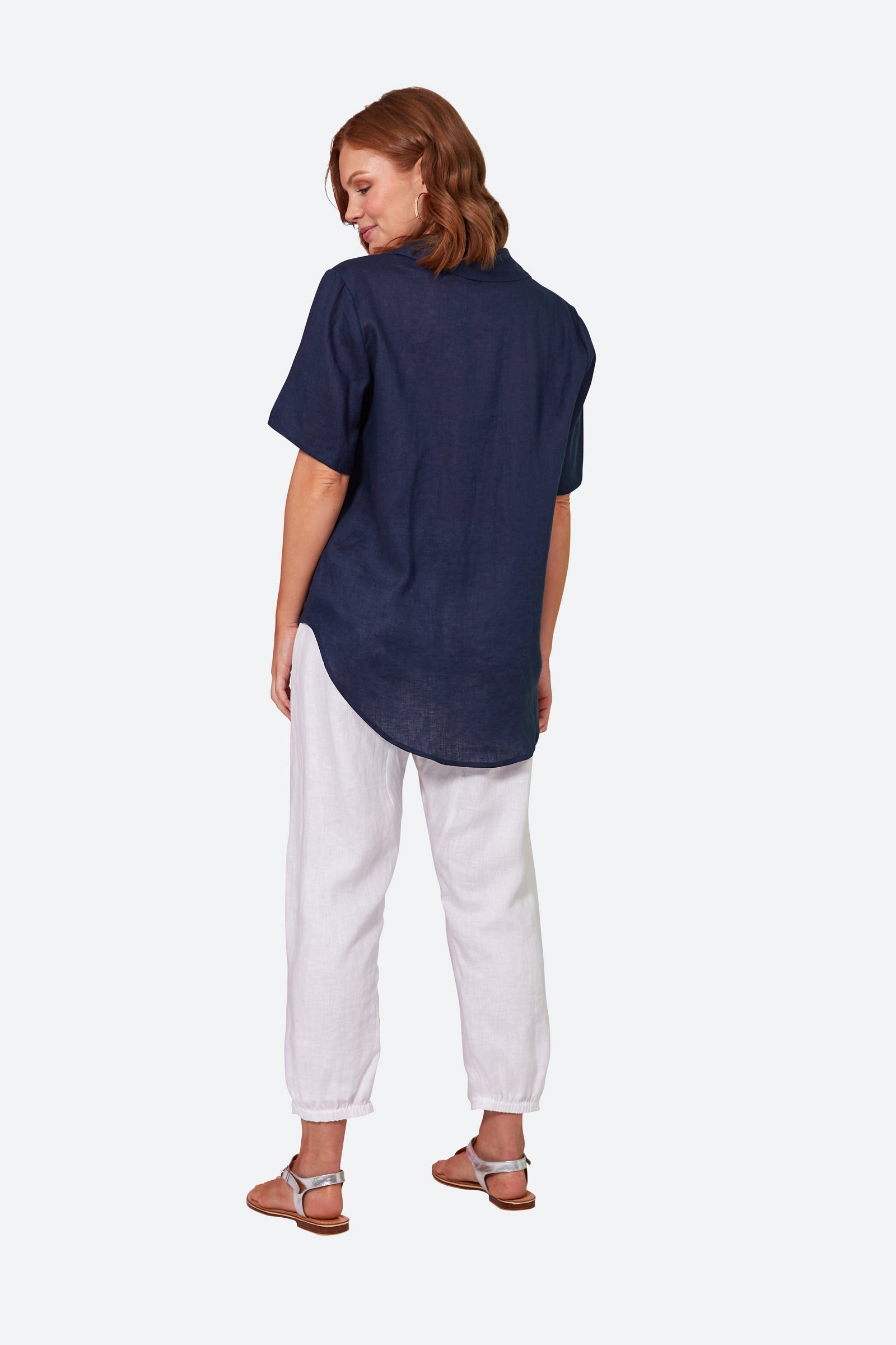 La Vie Shirt - Sapphire - eb&ive Clothing - Shirt S/S Linen