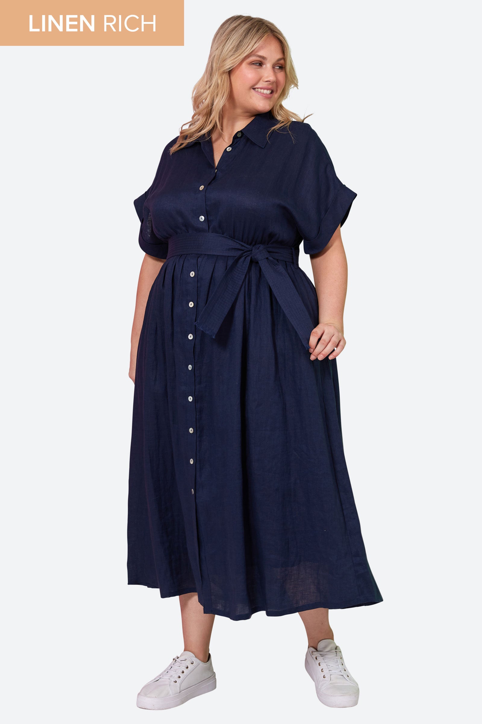 Plus maxi store shirt dress