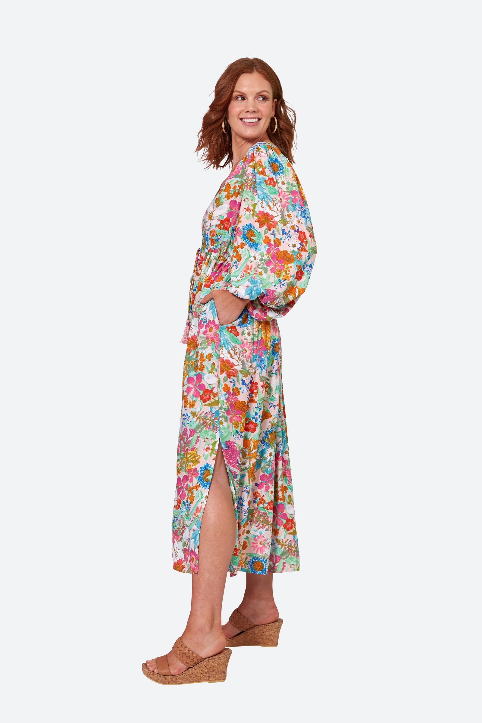 Esprit Maxi - Pink Flourish - eb&ive Clothing - Dress Maxi