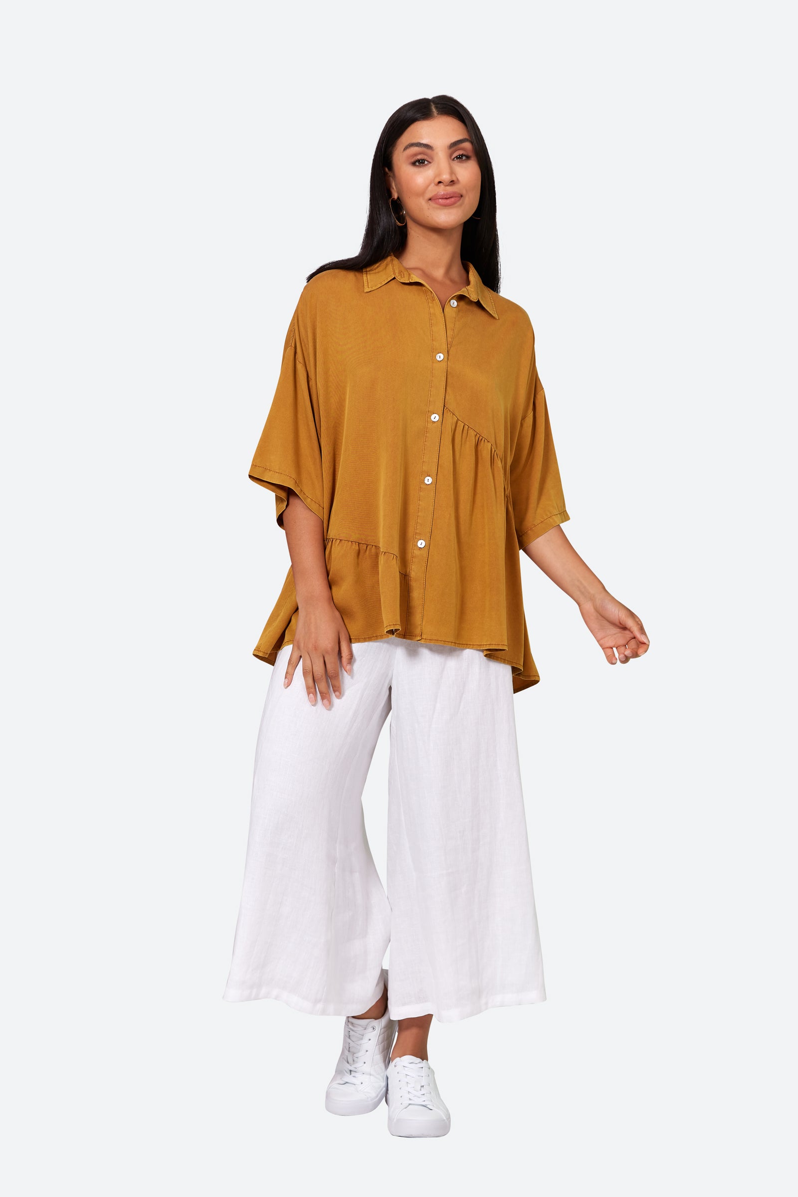 Elan Shirt - Honey - eb&ive Clothing - Shirt One Size