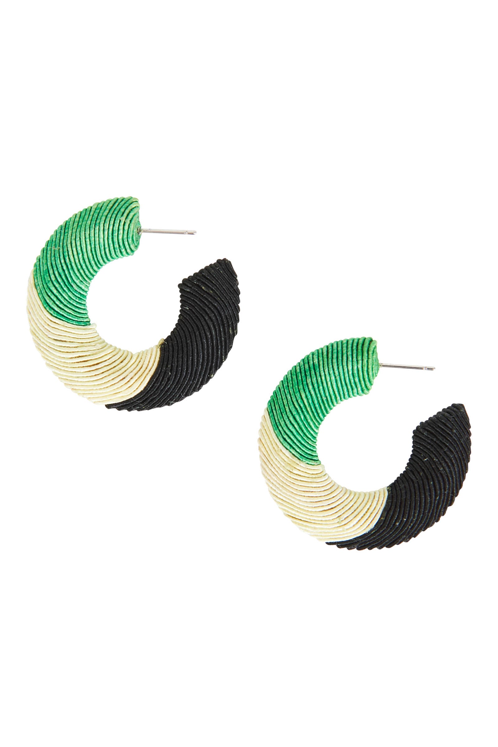 Rove Hoop Earring - Kiwi/Navy - eb&ive Earring
