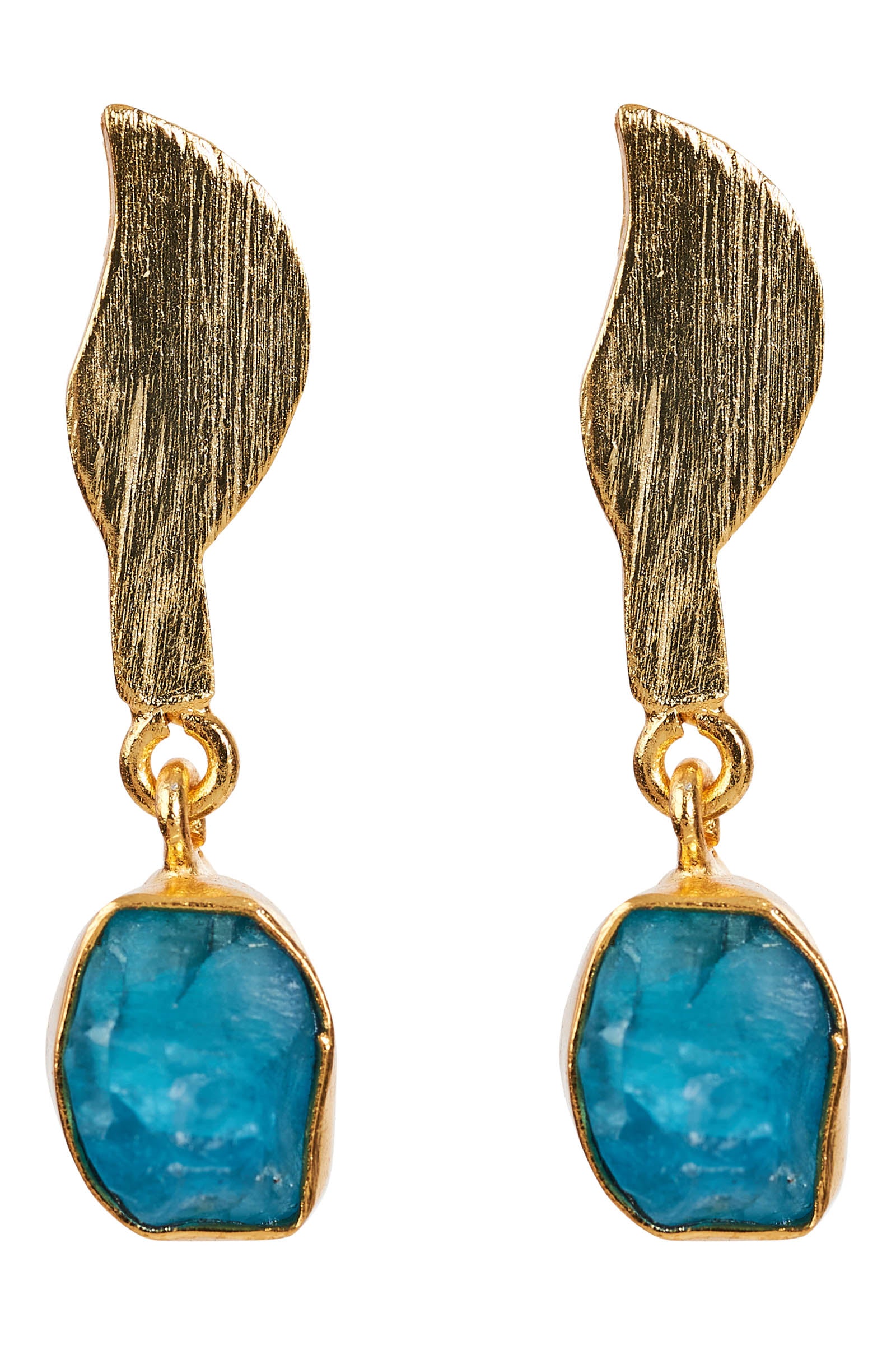 Aqua hot sale dangle earrings