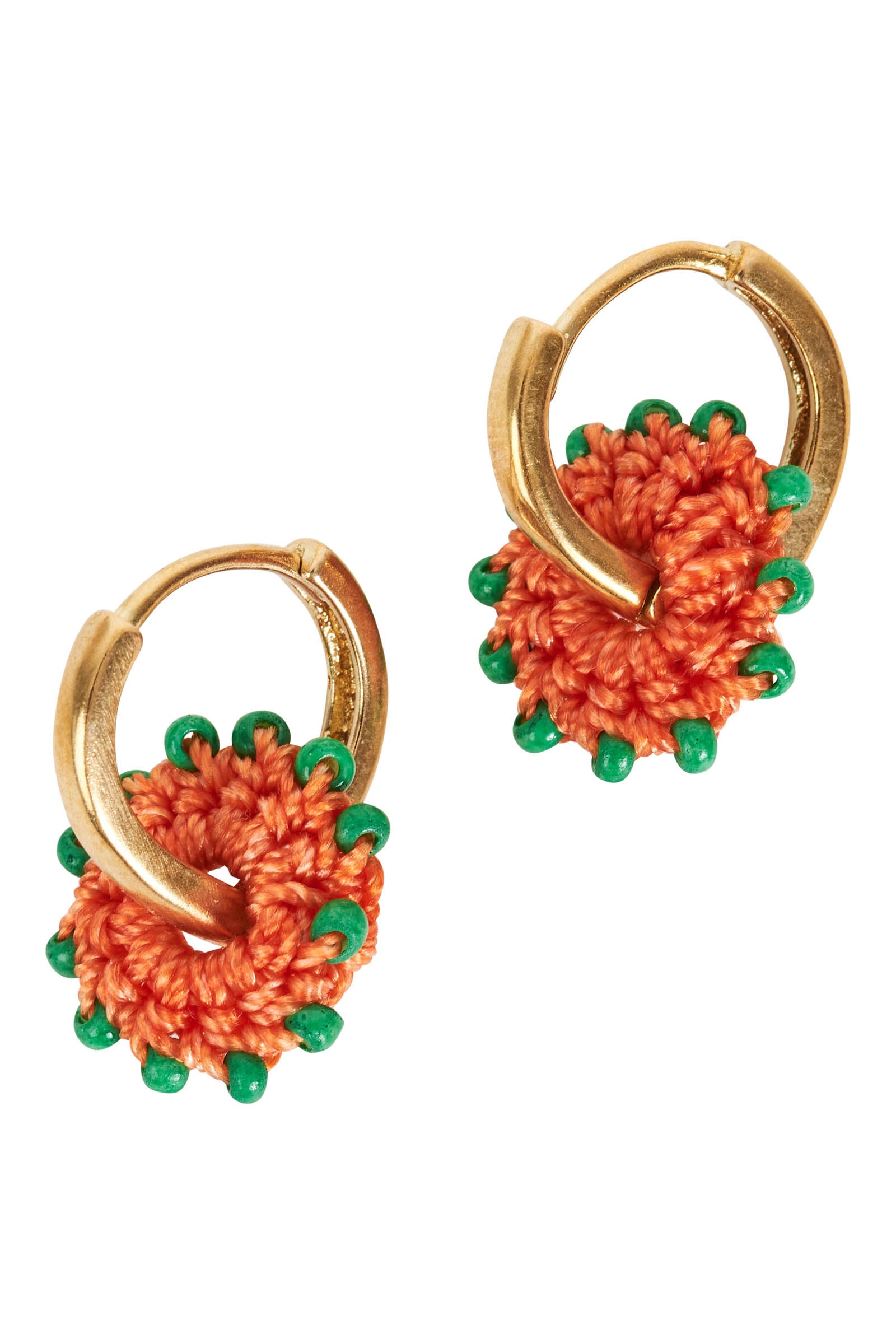 Coral deals hoop earrings