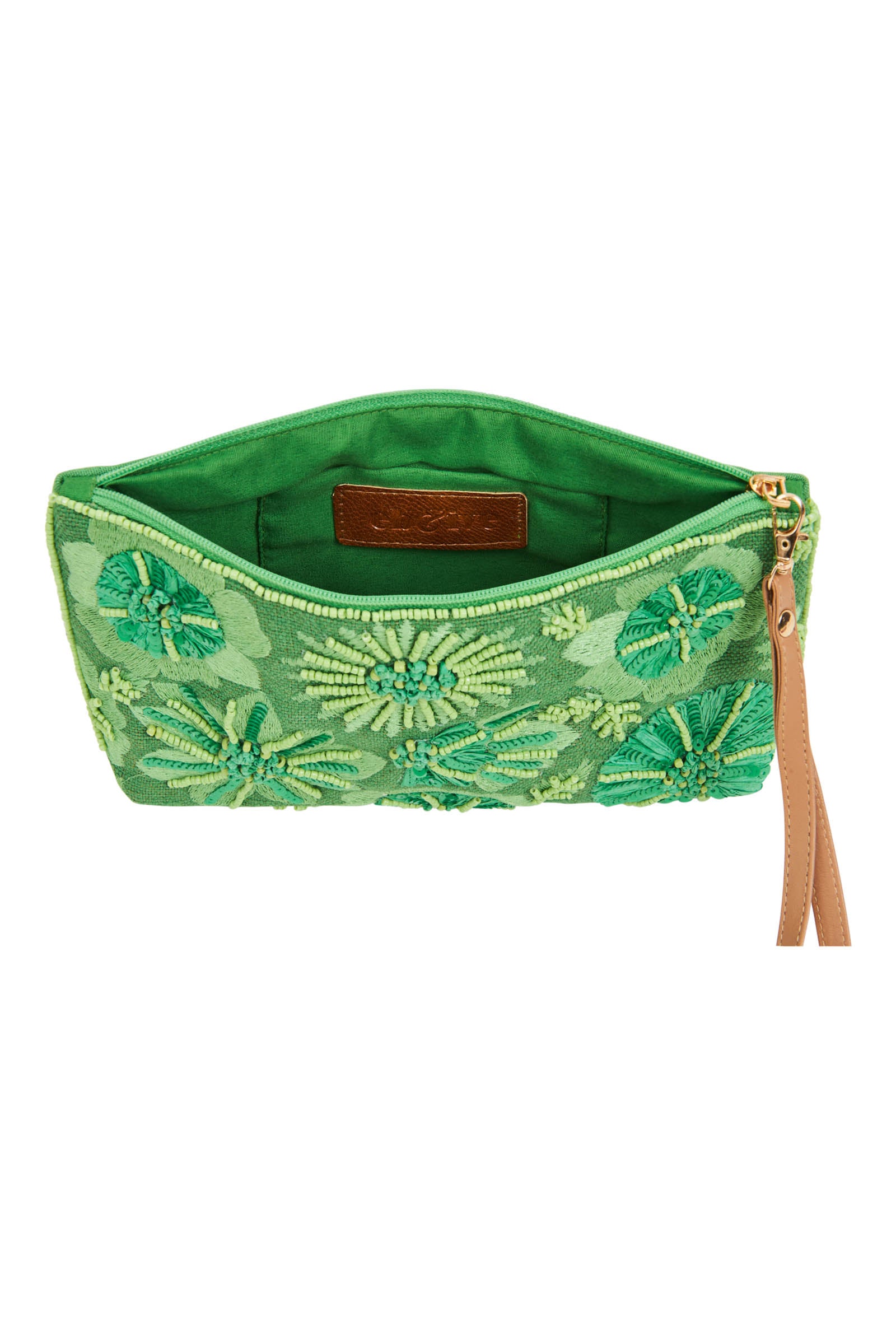 Flourish Clutch - Kiwi - eb&ive Bag