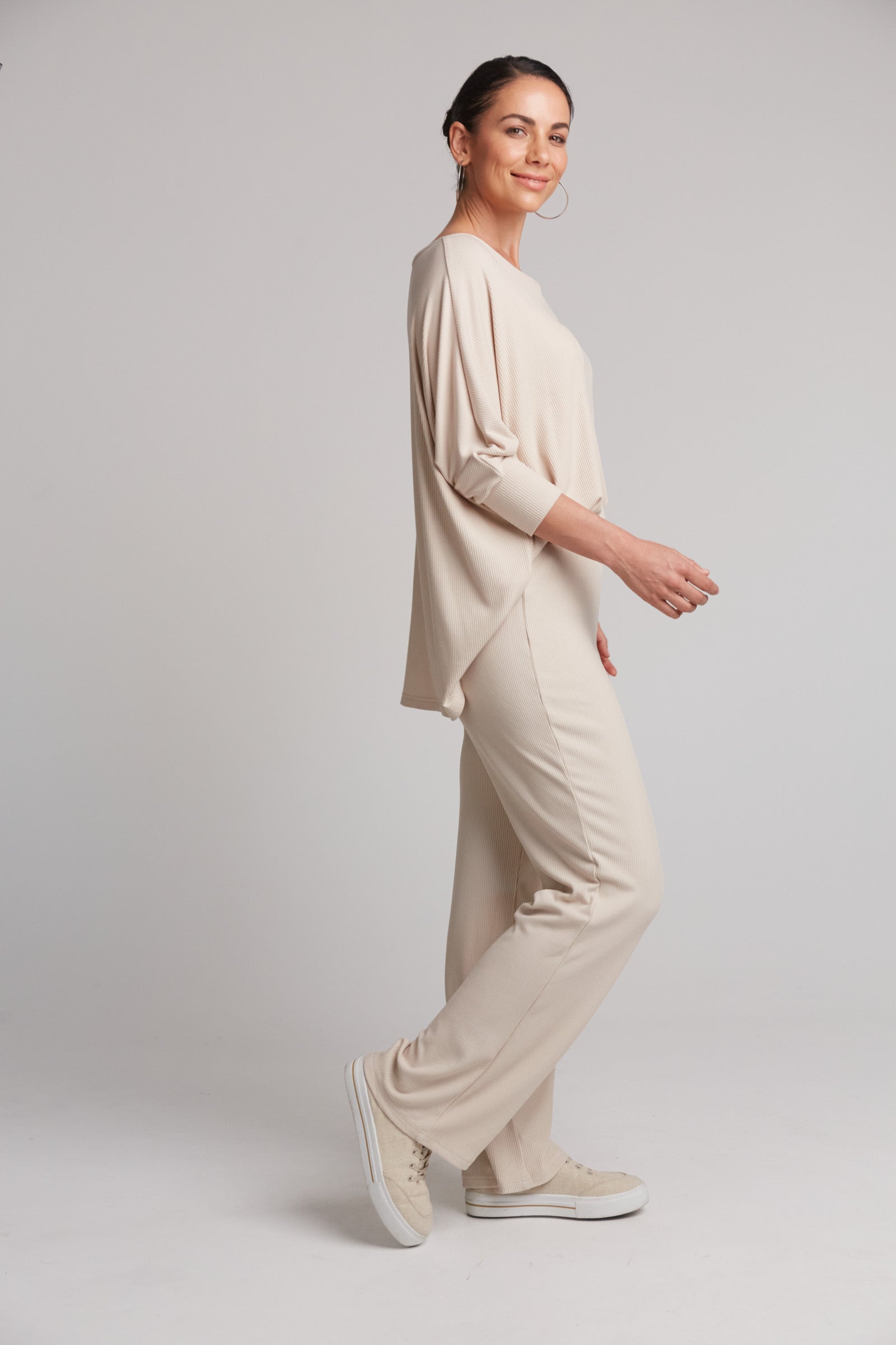 Studio Jersey Pant - Tusk - eb&ive Clothing - Pant Relaxed Jersey