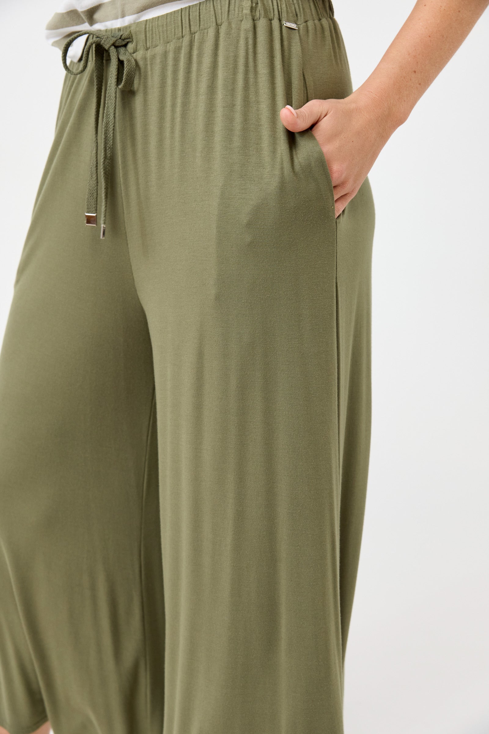 Studio Jersey Tie Pant - Fern