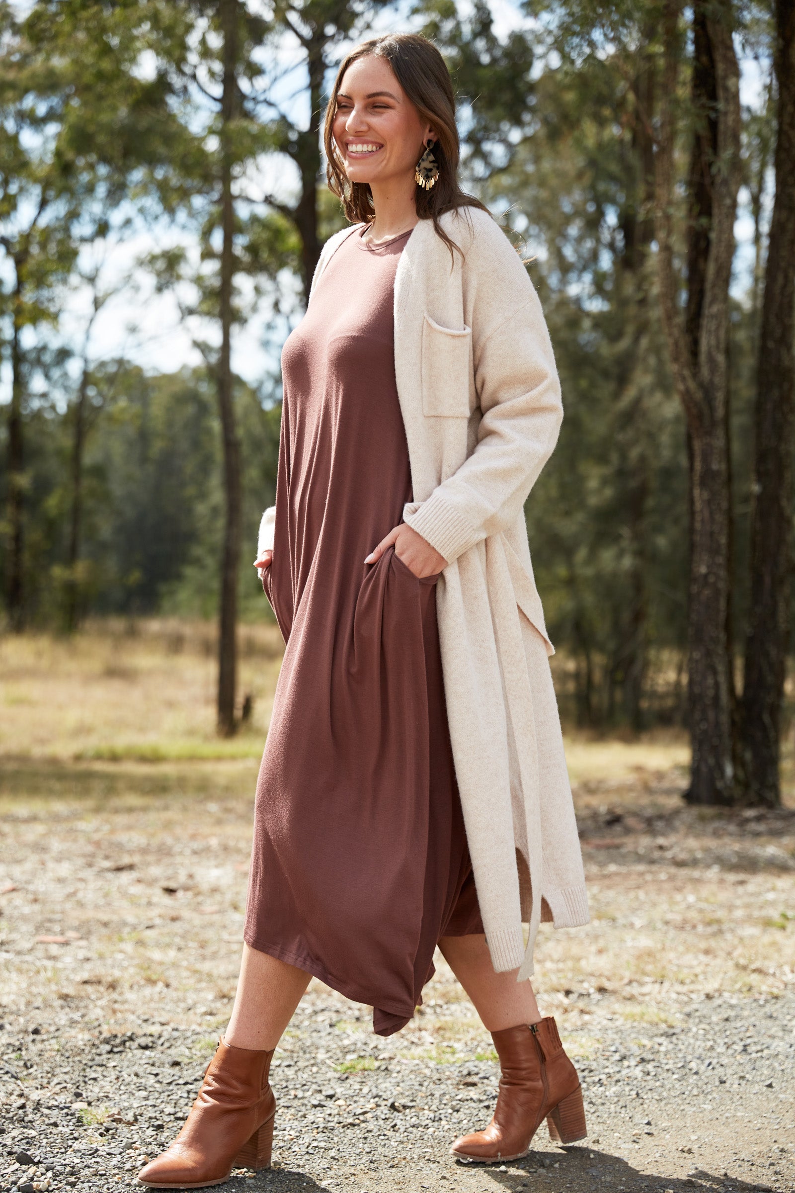 Wool Longline Coat  Recycled Materials