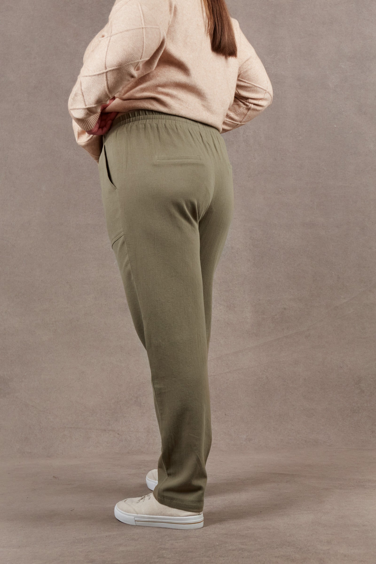 Sammi Pant - Thyme - eb&ive Clothing - Pant Relaxed Linen