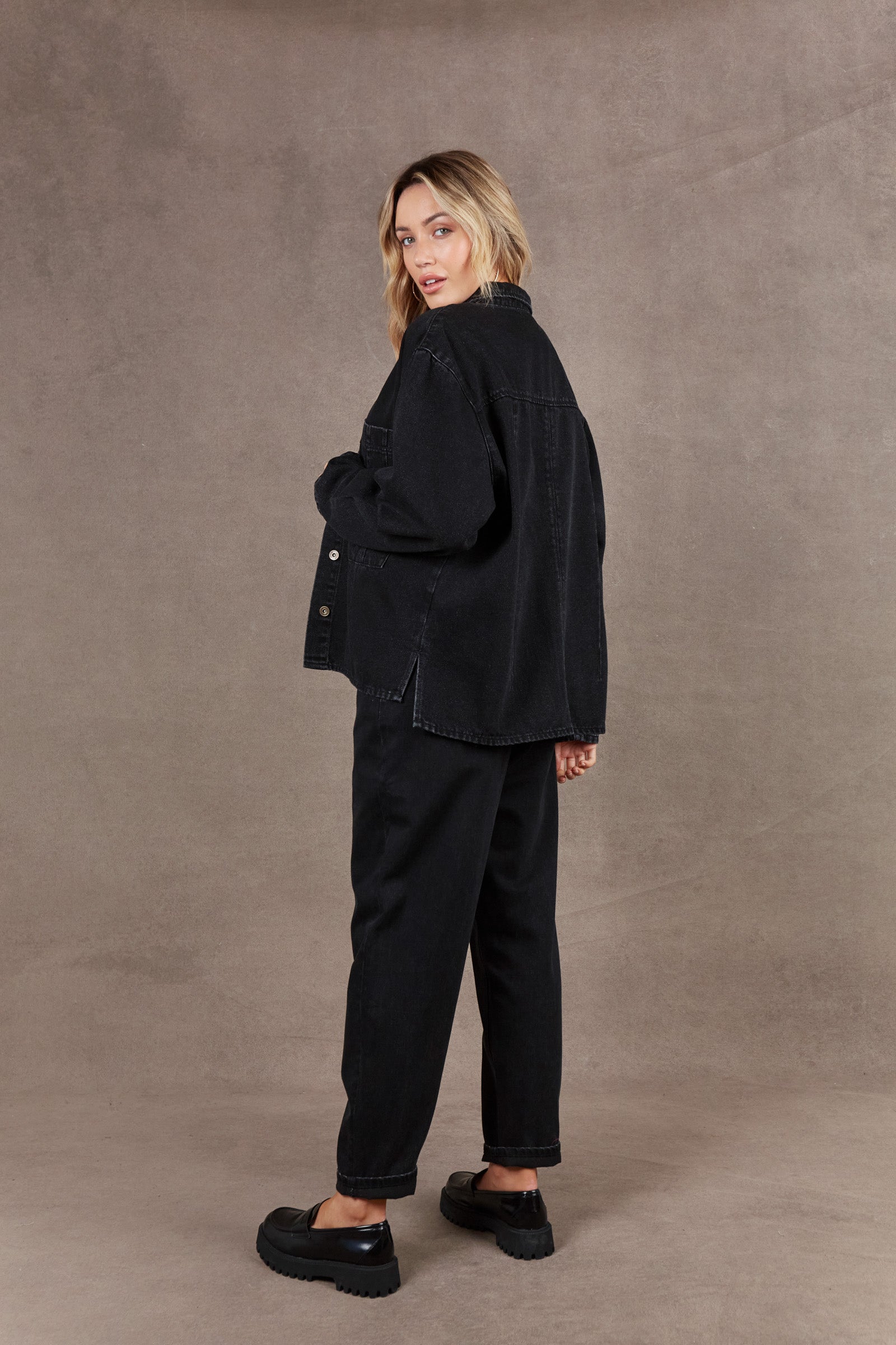 Meta Denim Jacket - Carbon - eb&ive Clothing - Jacket