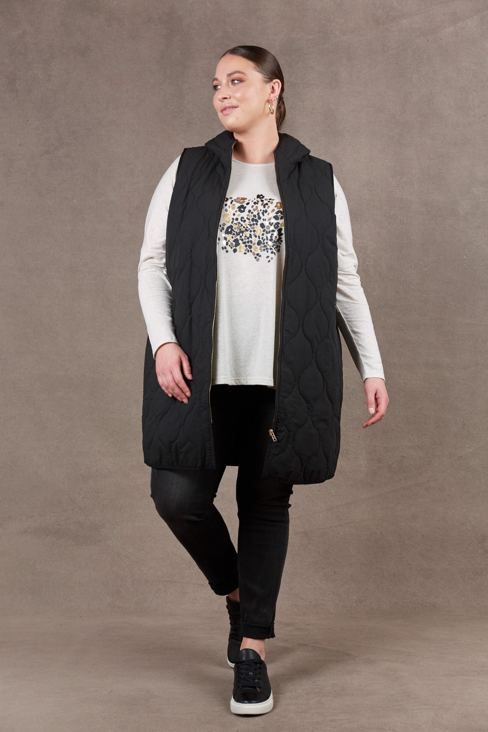 Ribe Vest - Ebony - eb&ive Clothing - Vest