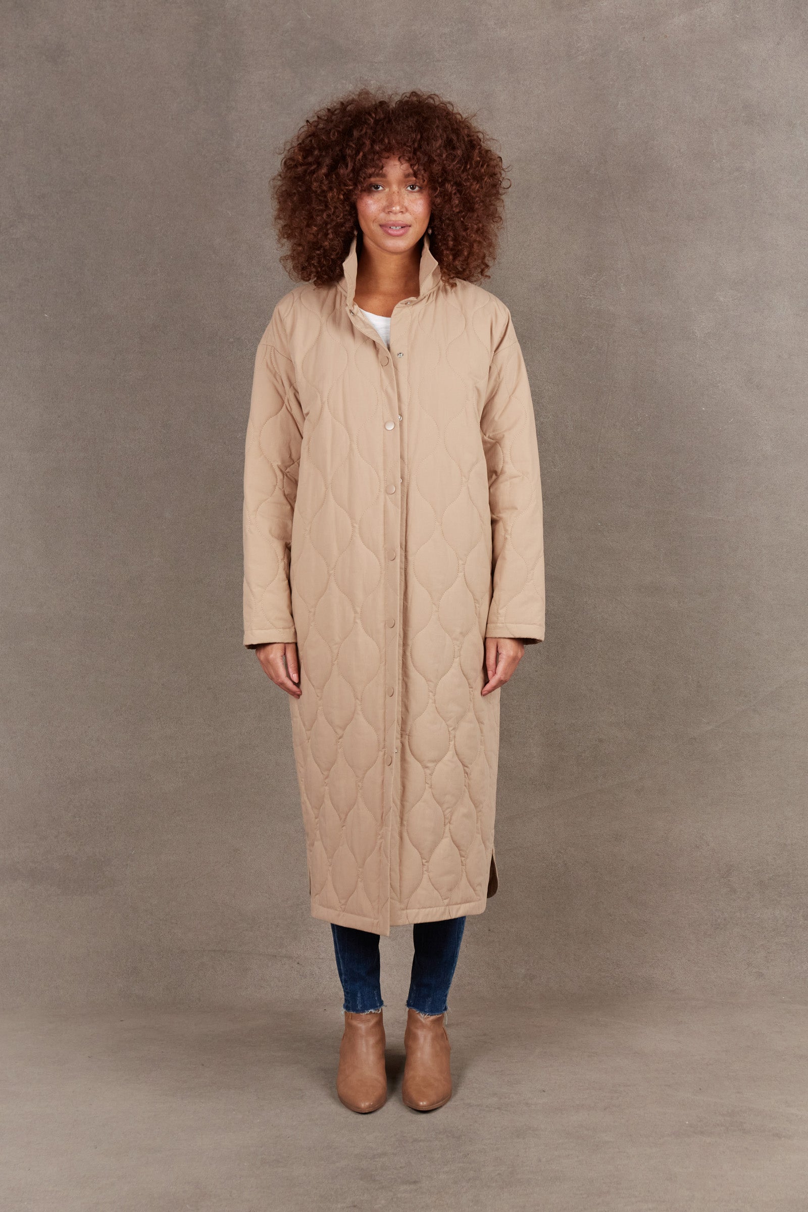 Ribe Coat - Putty - eb&ive Clothing - Jacket