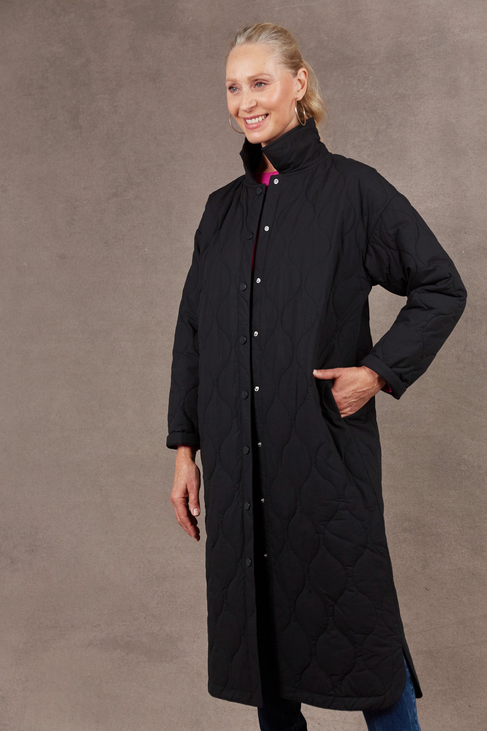 Ribe Coat - Ebony - eb&ive Clothing - Jacket