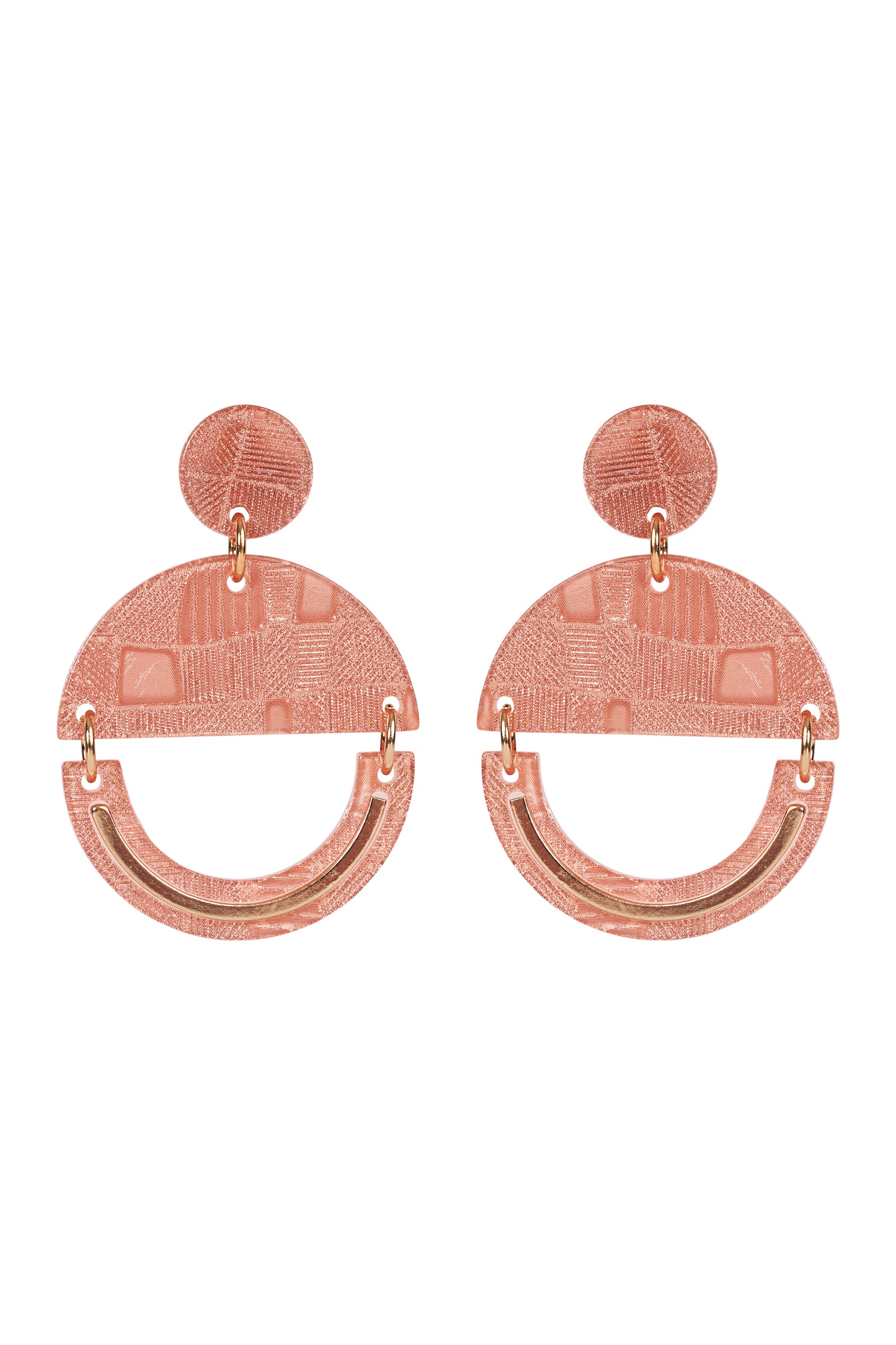 Bantu Dome Earring - Amber - eb&ive Earring