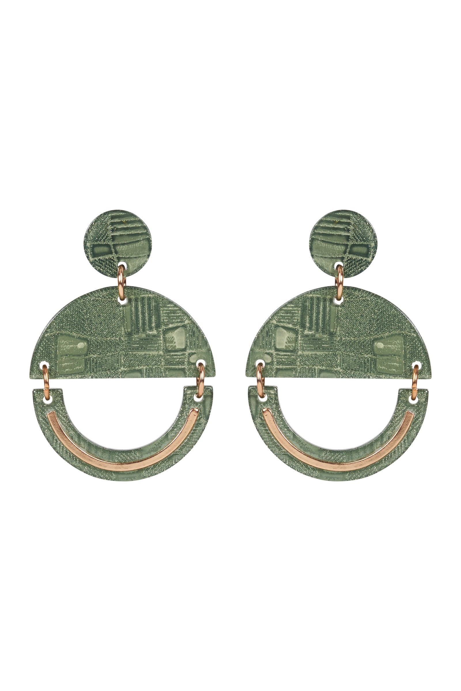 Bantu Dome Earring - Thyme - eb&ive Earring