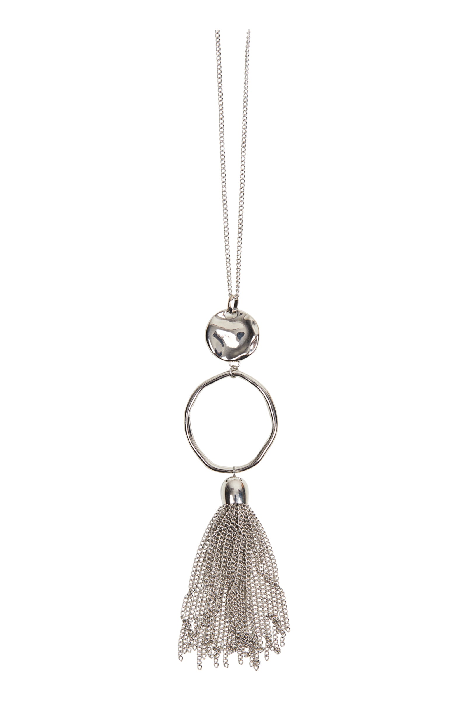 Meta Drop Necklace - Silver - eb&ive Necklace