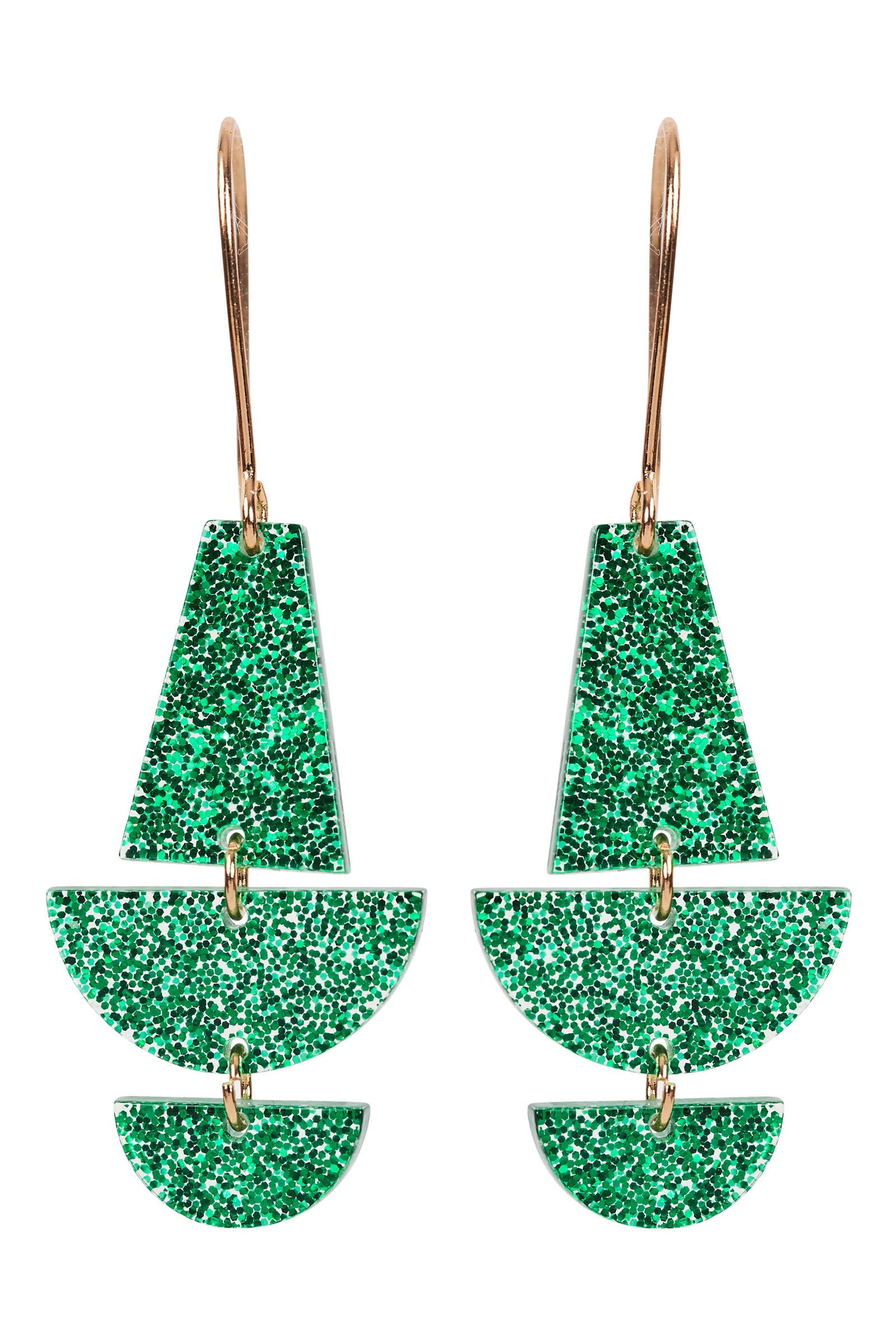 Jovial Drop Earring - Emerald - eb&ive Earring