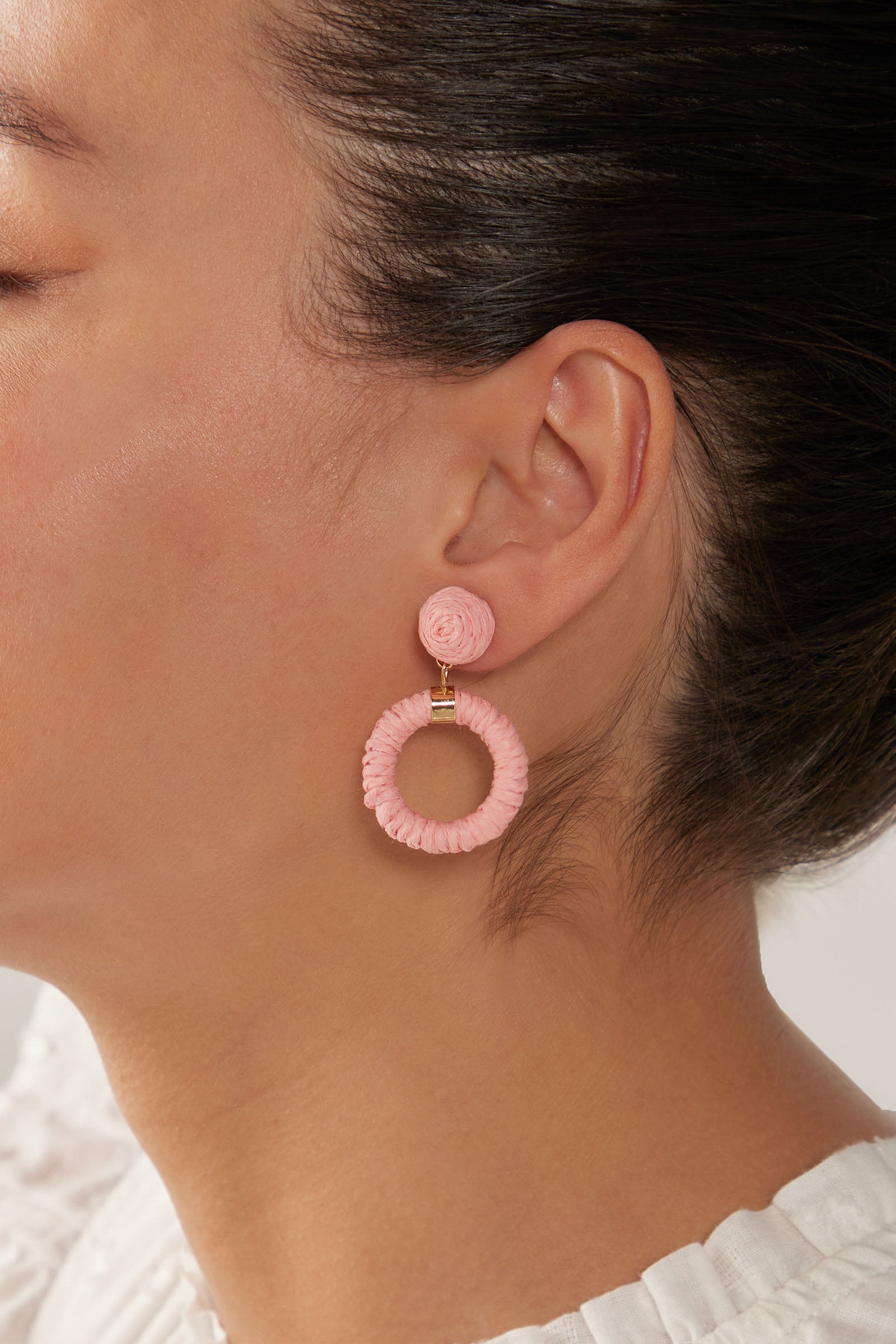 Sojourn Round Earring - Cameo - eb&ive Earring