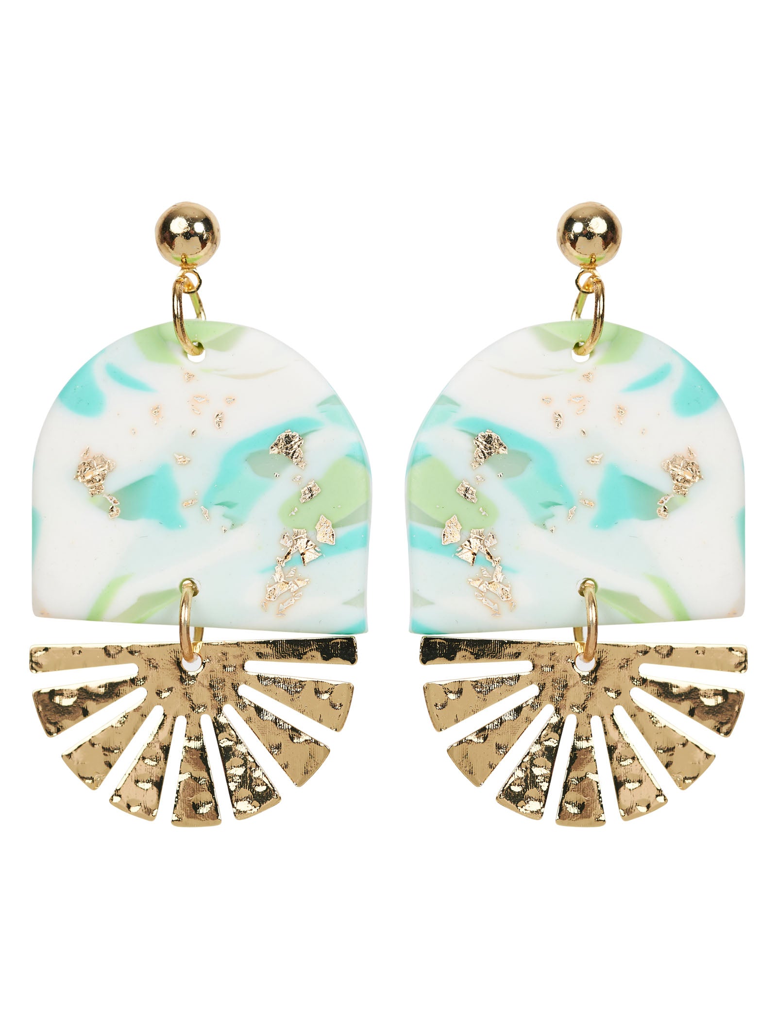 Solstice Mint Earring - Fan - eb&ive Earring