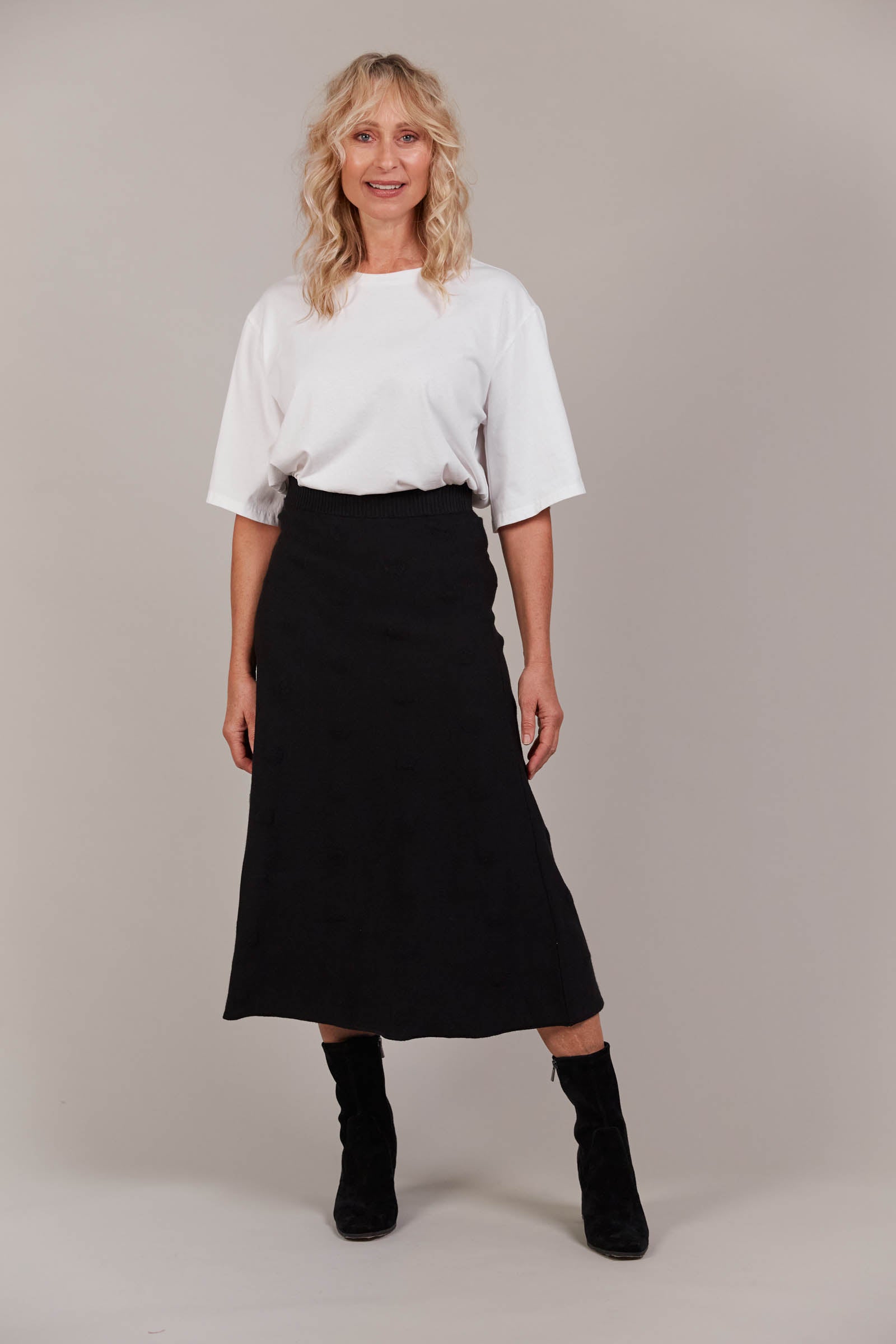 Masa Knit Skirt Black