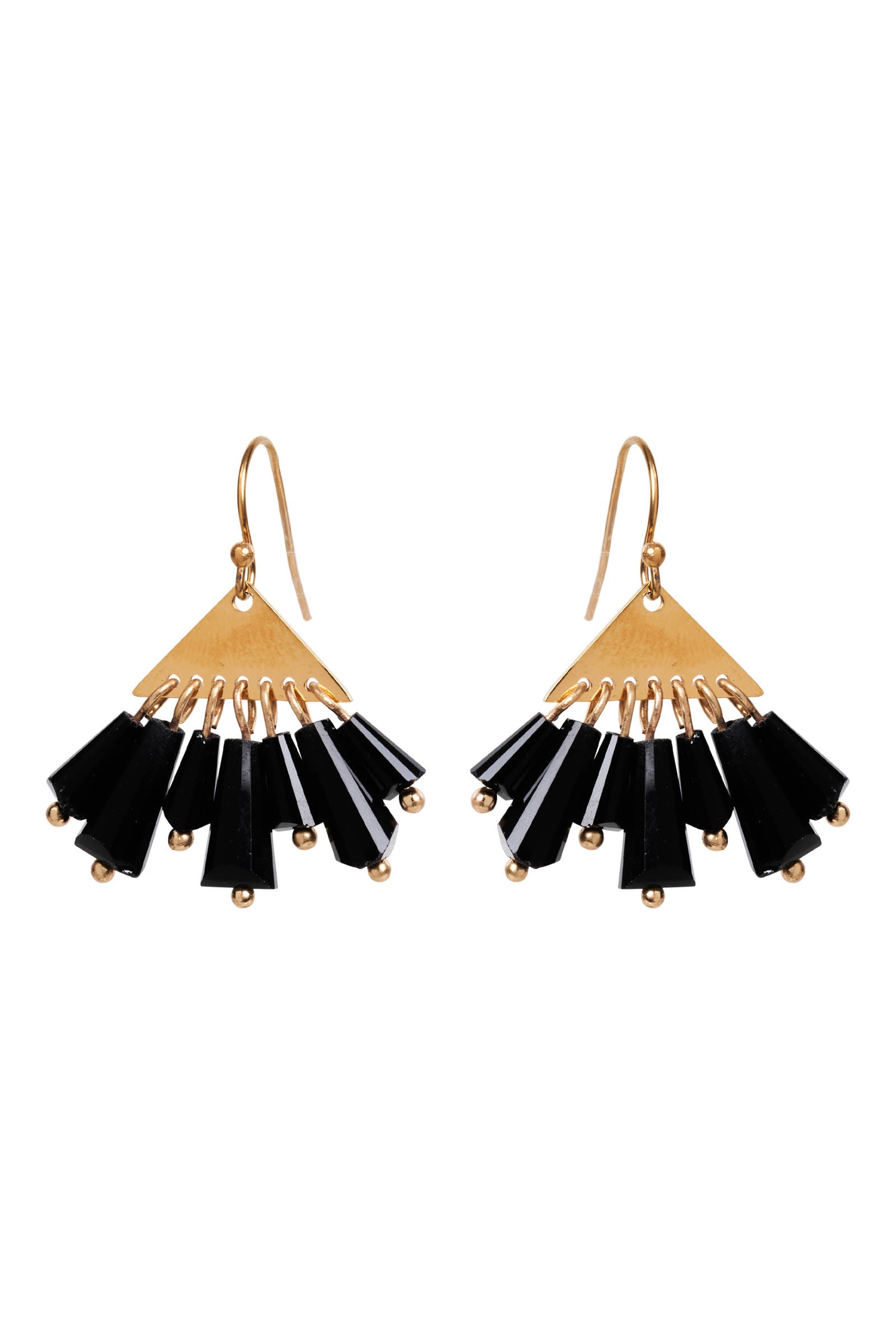 Manta Tassel Earring - Black