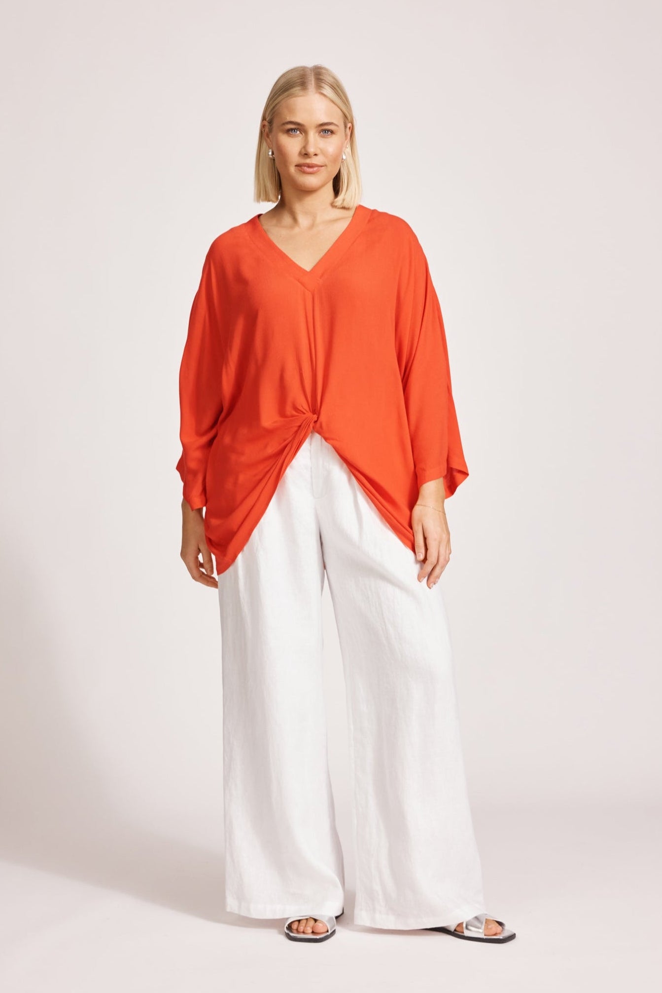 Alegria Twist Top - Coral