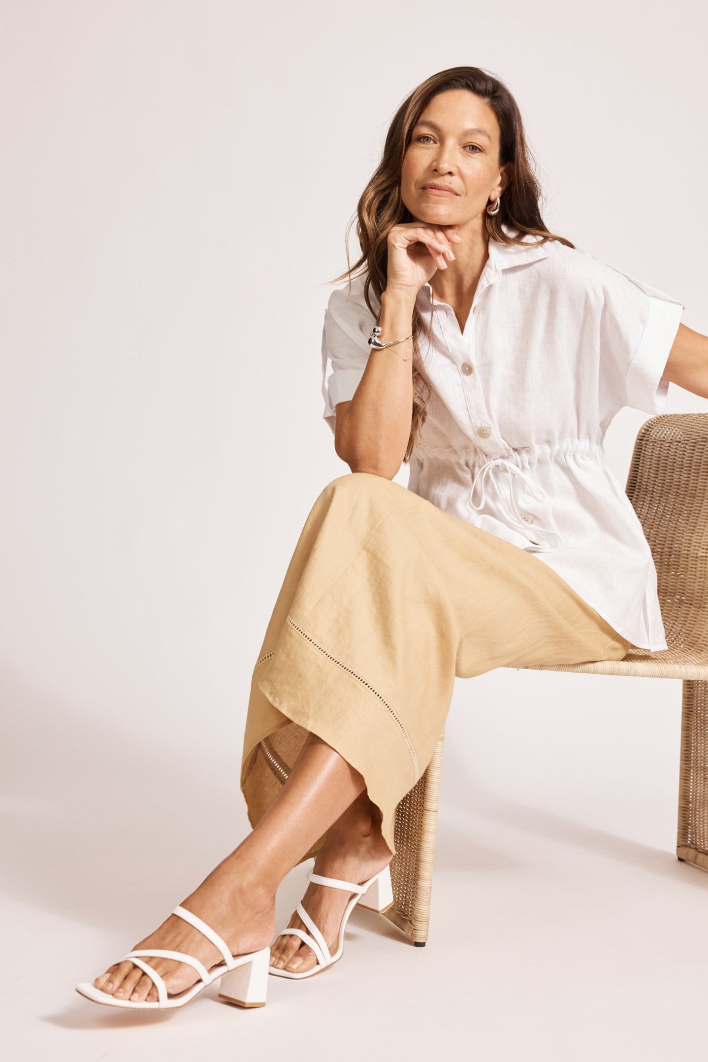 Miramar Tie Shirt - White