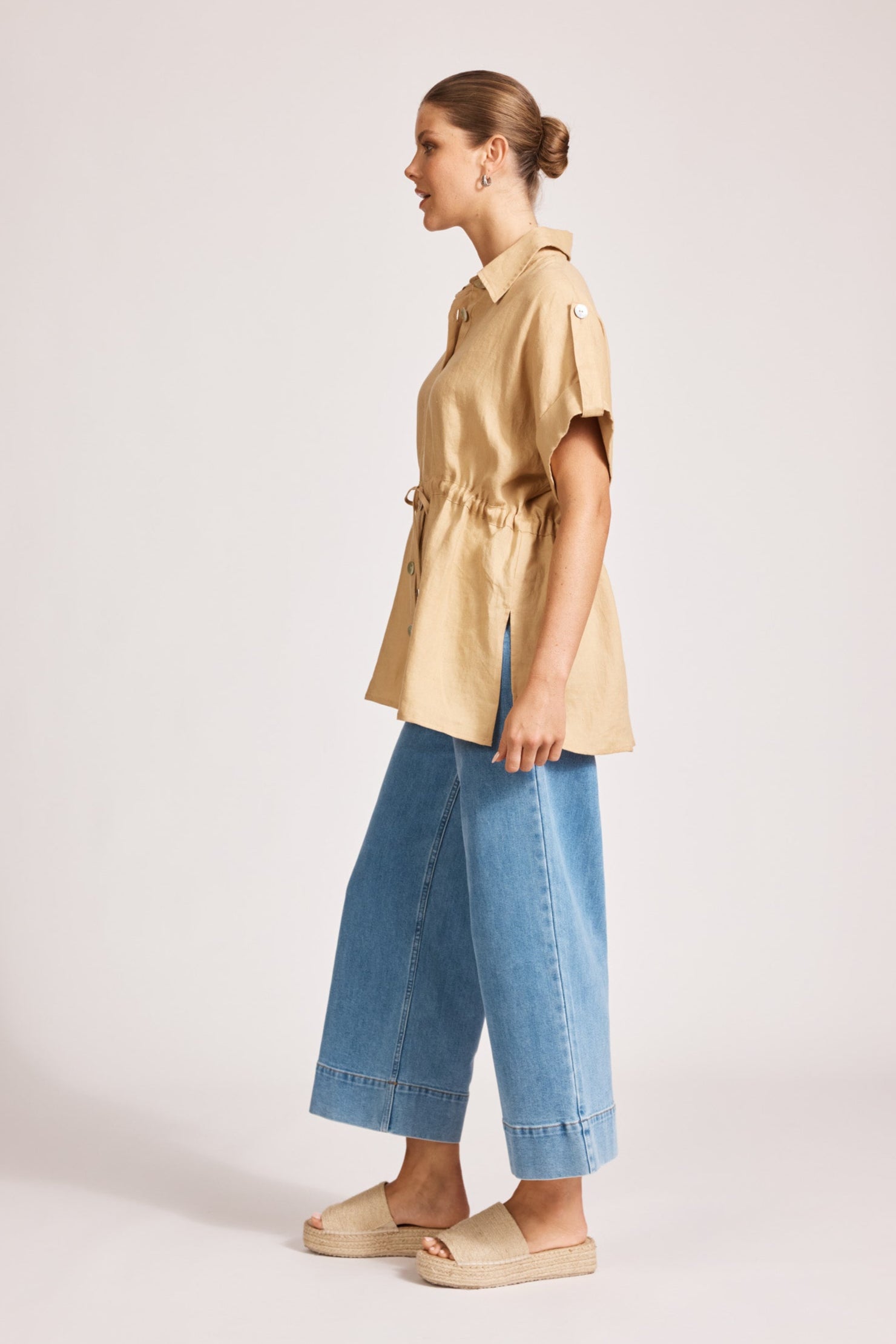 Miramar Tie Shirt - Camel