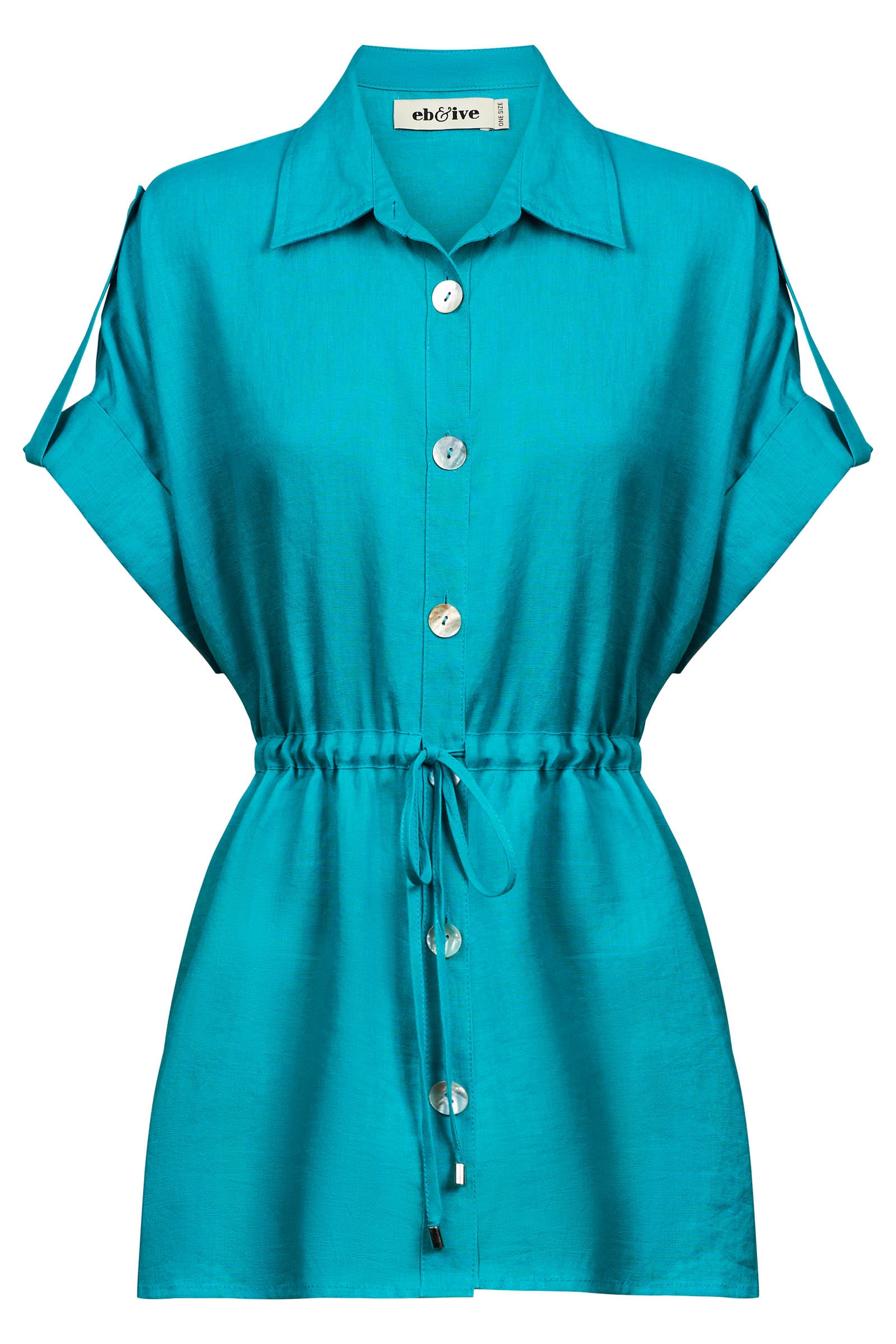 Miramar Tie Shirt - Lagoon