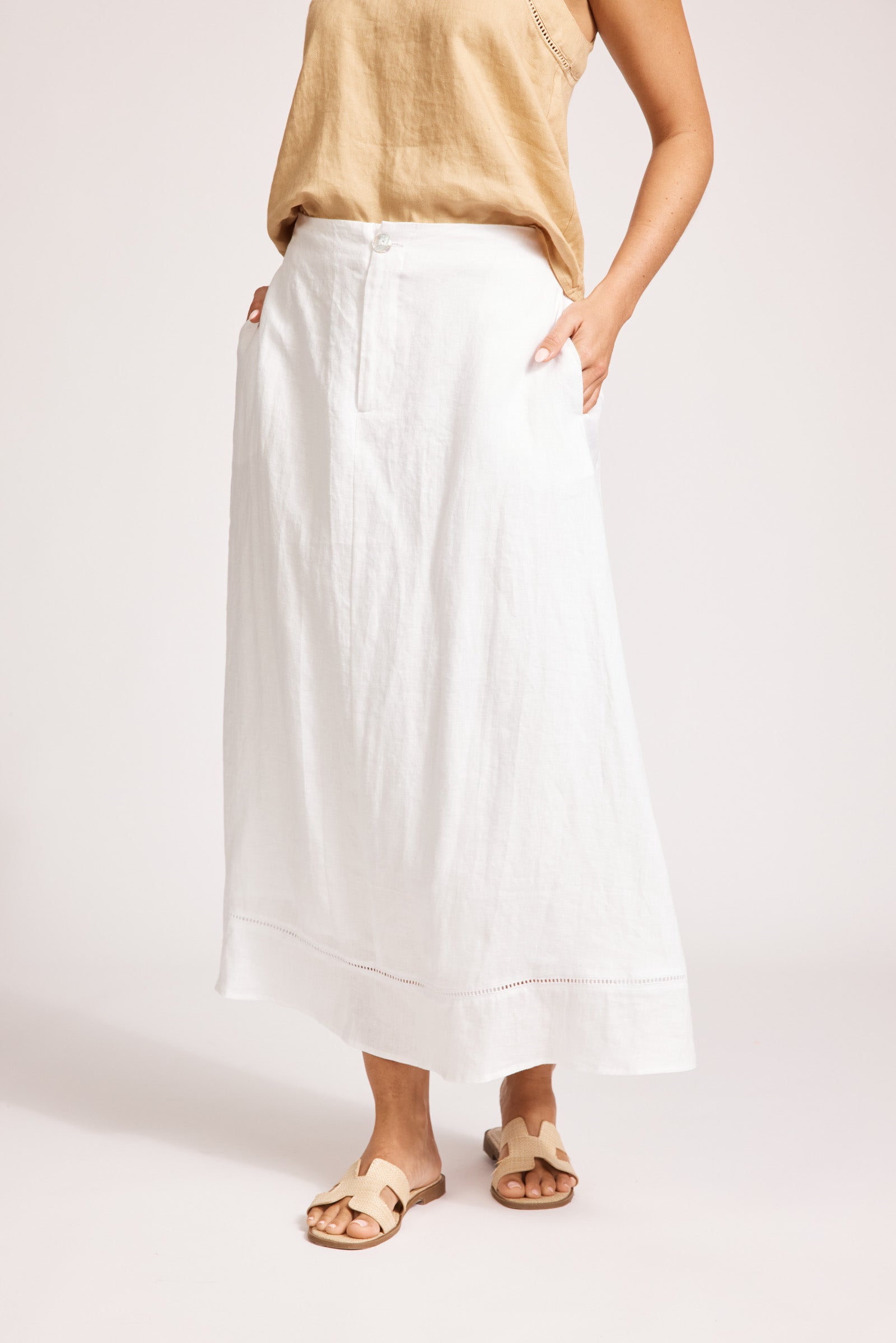 Miramar Maxi Skirt - White