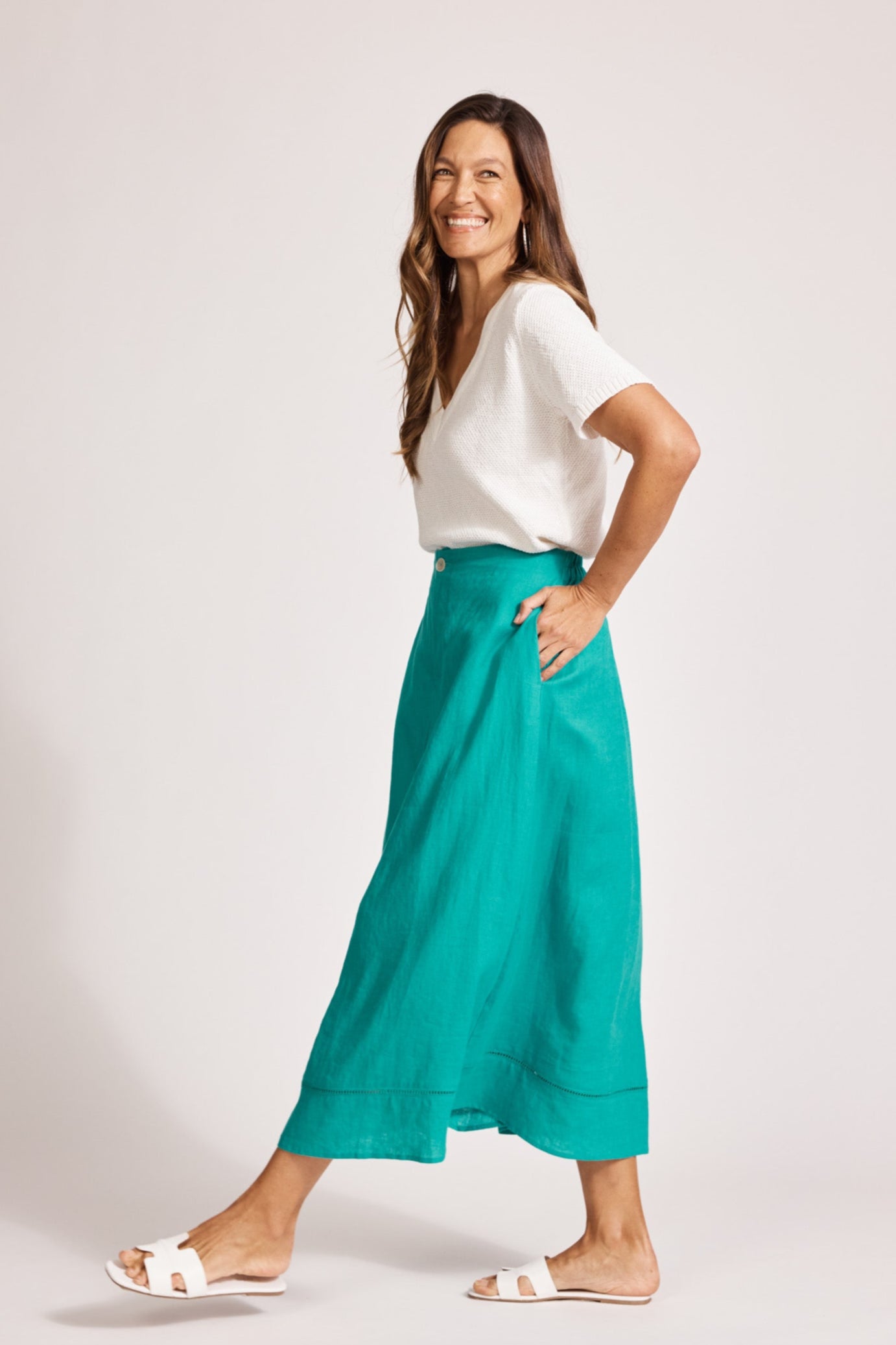 Miramar Maxi Skirt - Lagoon