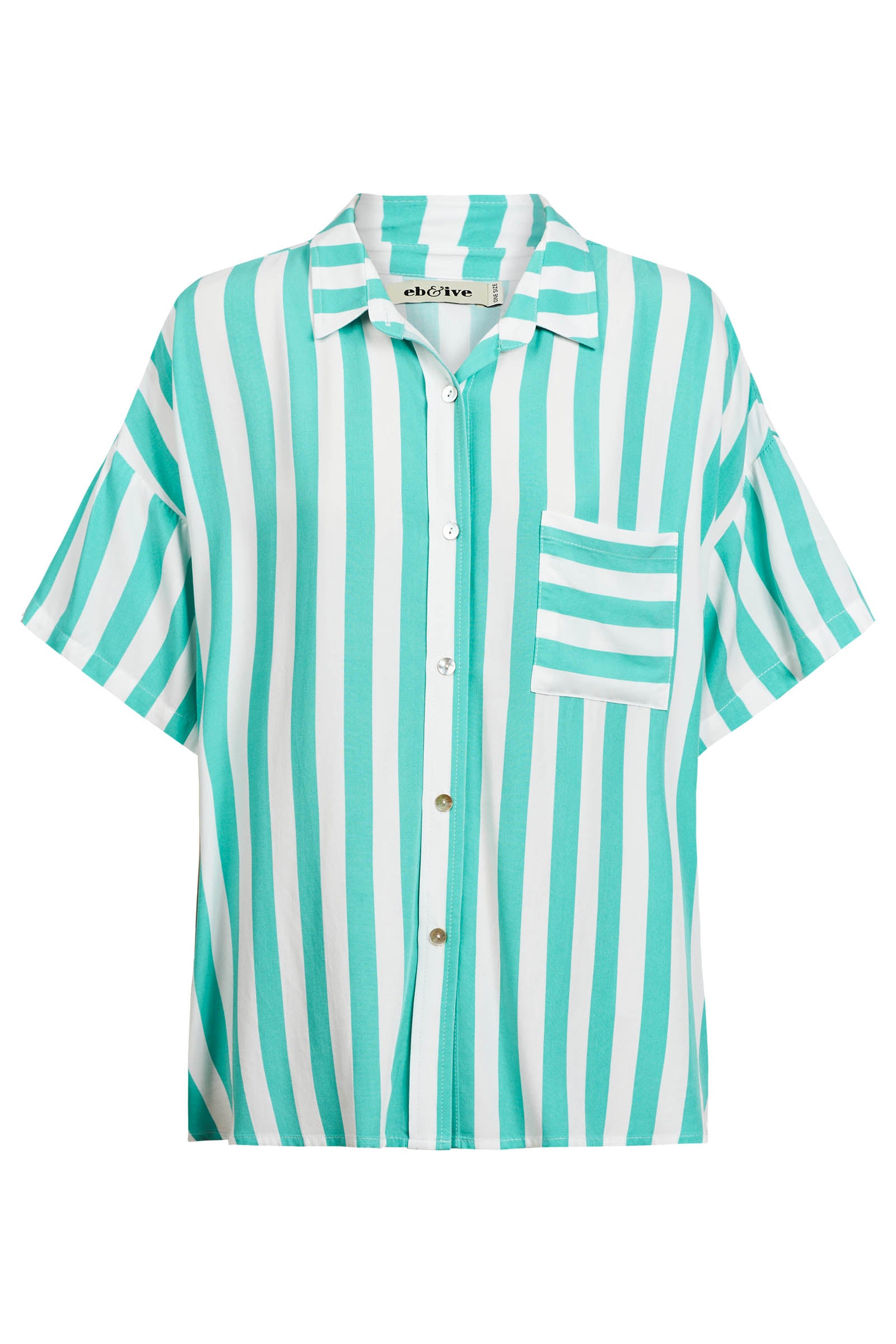 Treville Stripe Shirt - Aqua