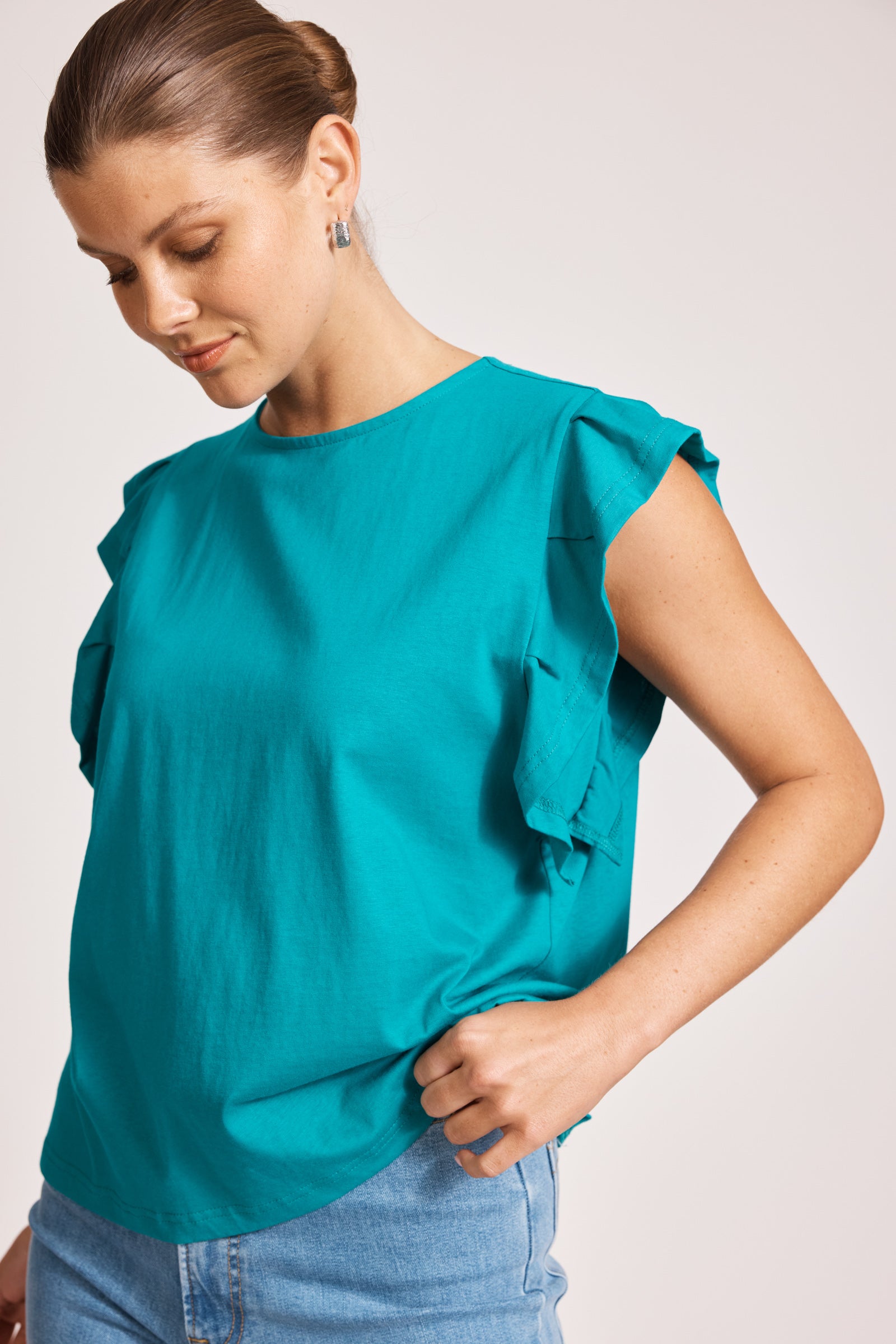 Francia Frill Tank - Lagoon