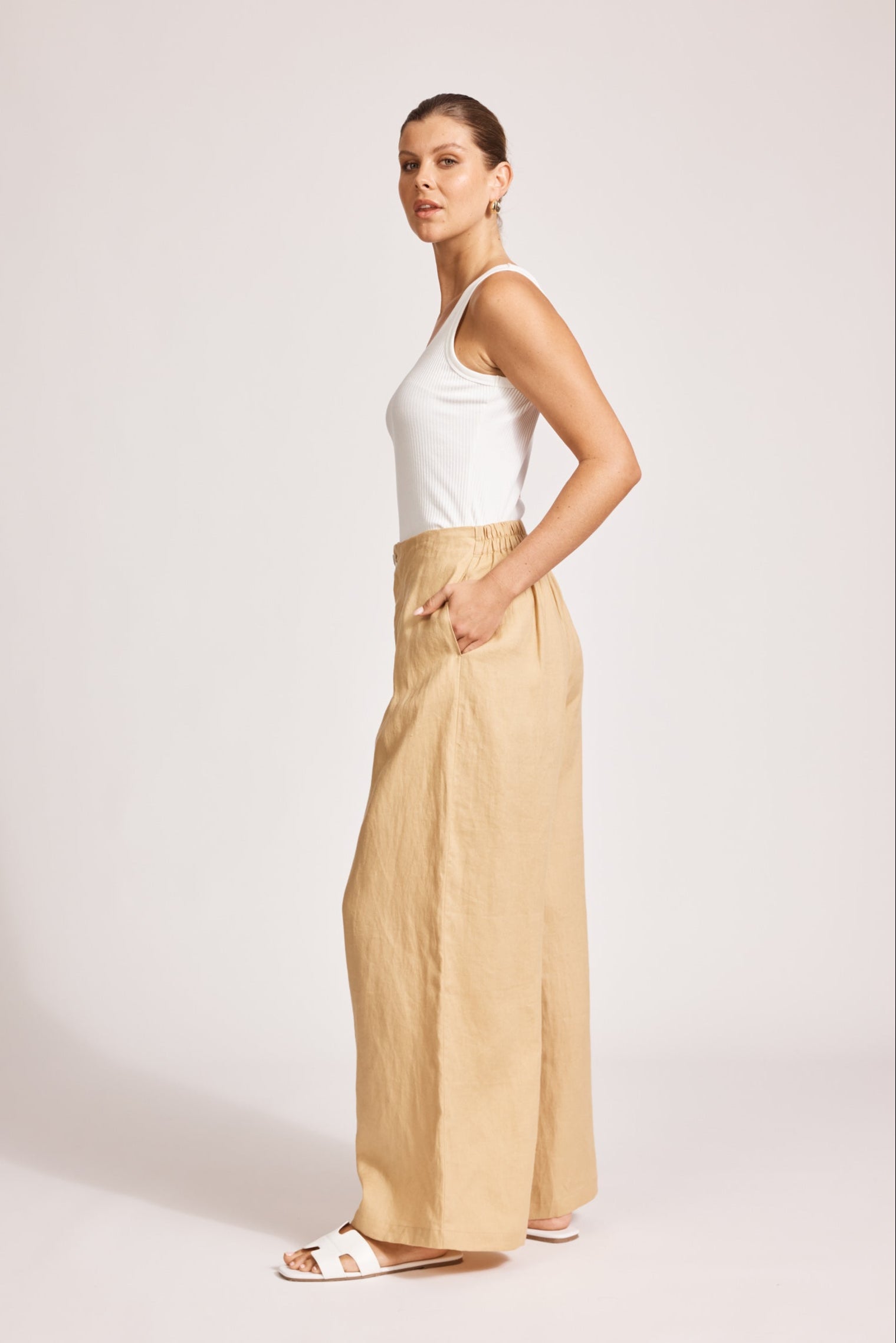 Miramar Palazzo Pant - Camel