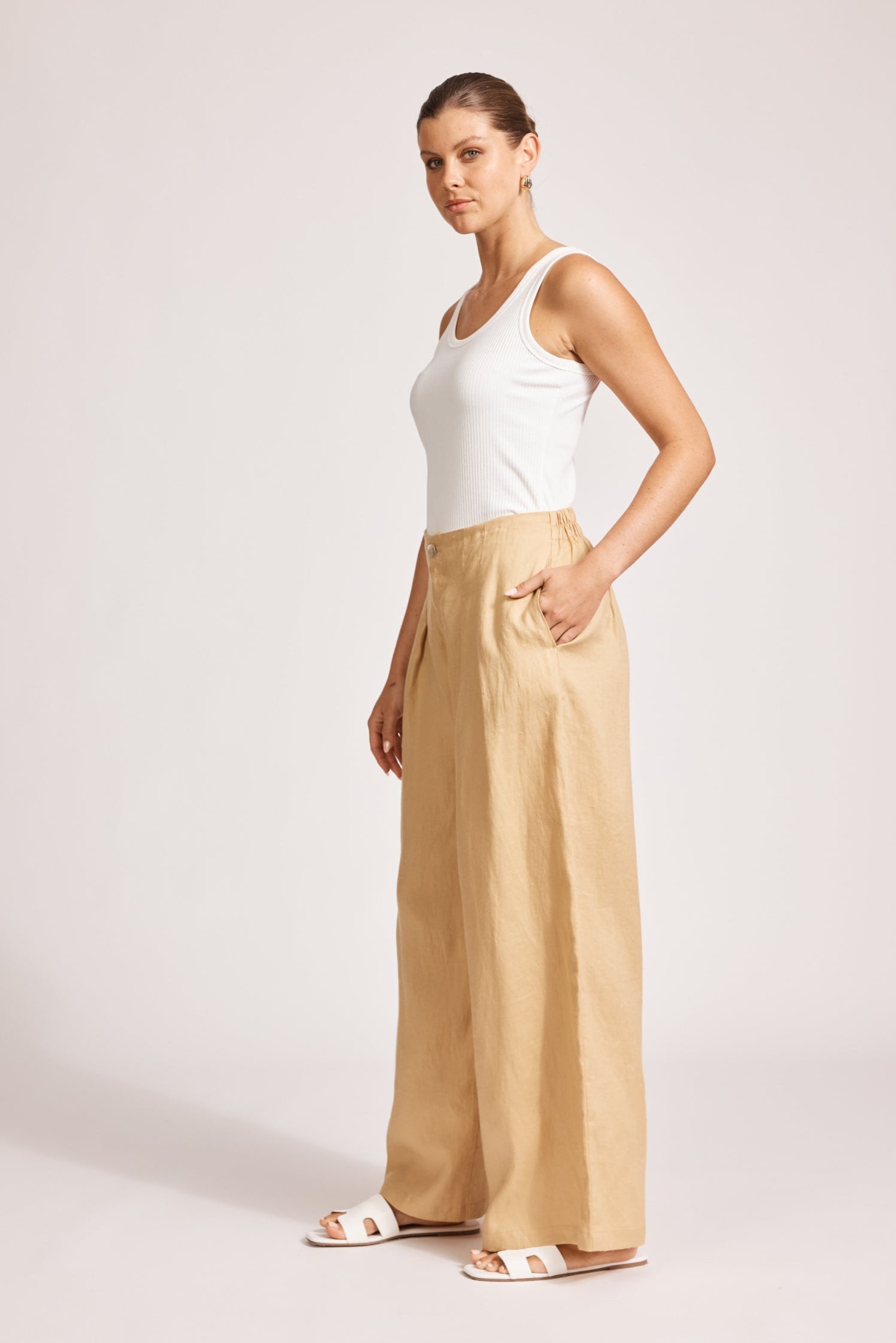 Miramar Palazzo Pant - Camel