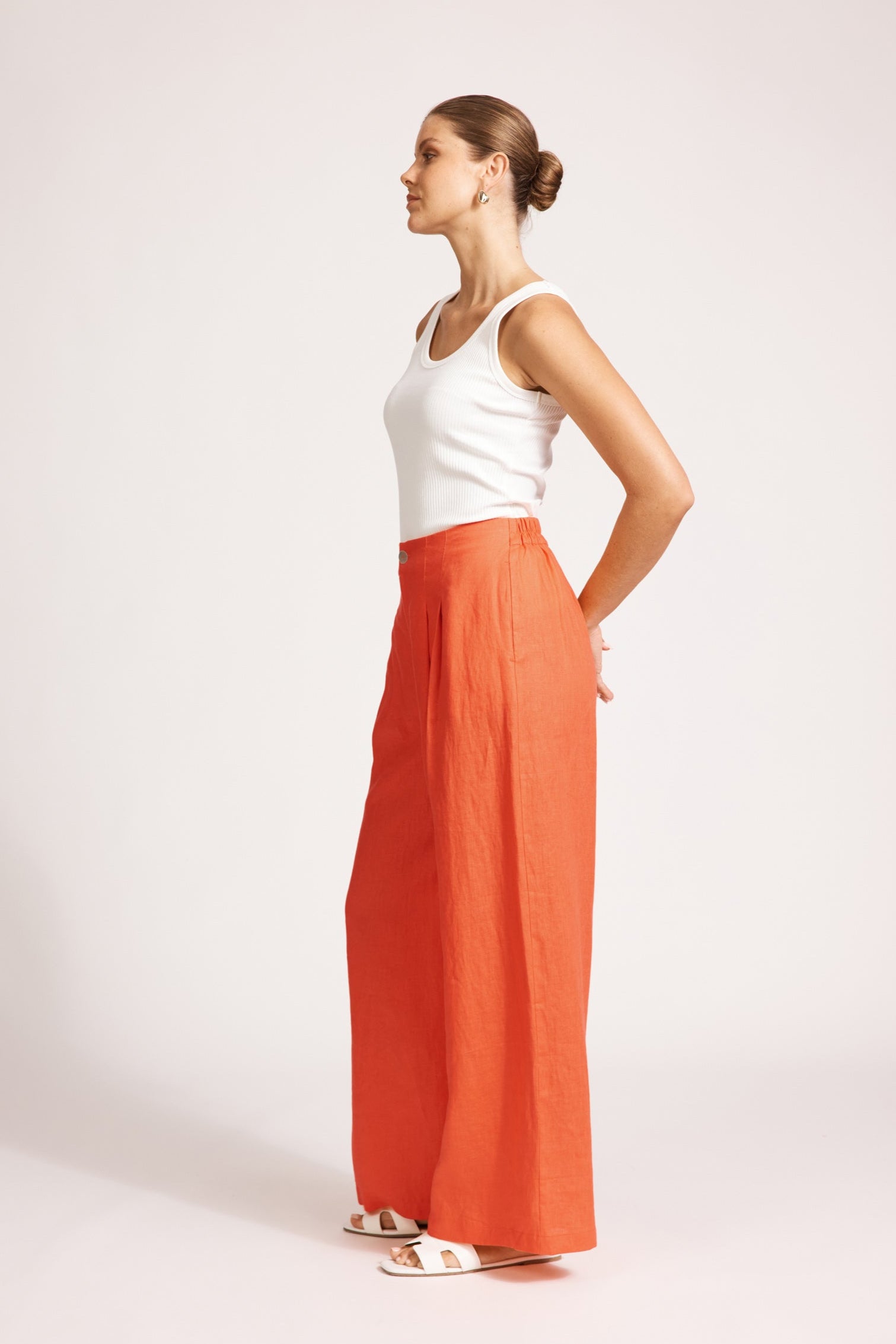 Miramar Palazzo Pant - Coral