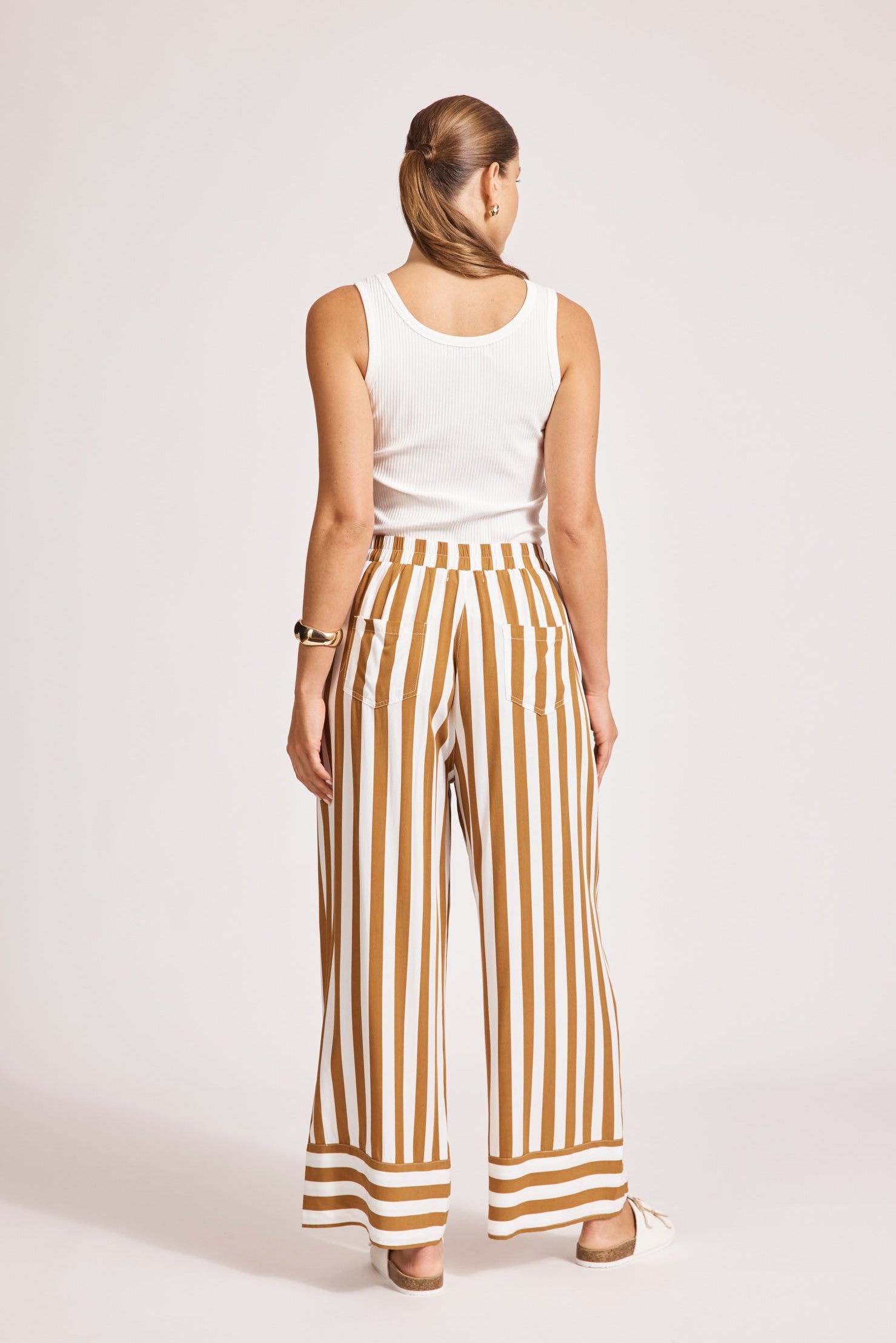 Treville Stripe Pant - Caramel