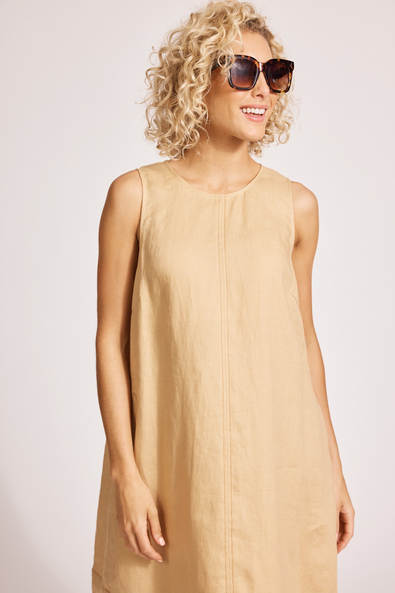Miramar Tank Dress - Camel