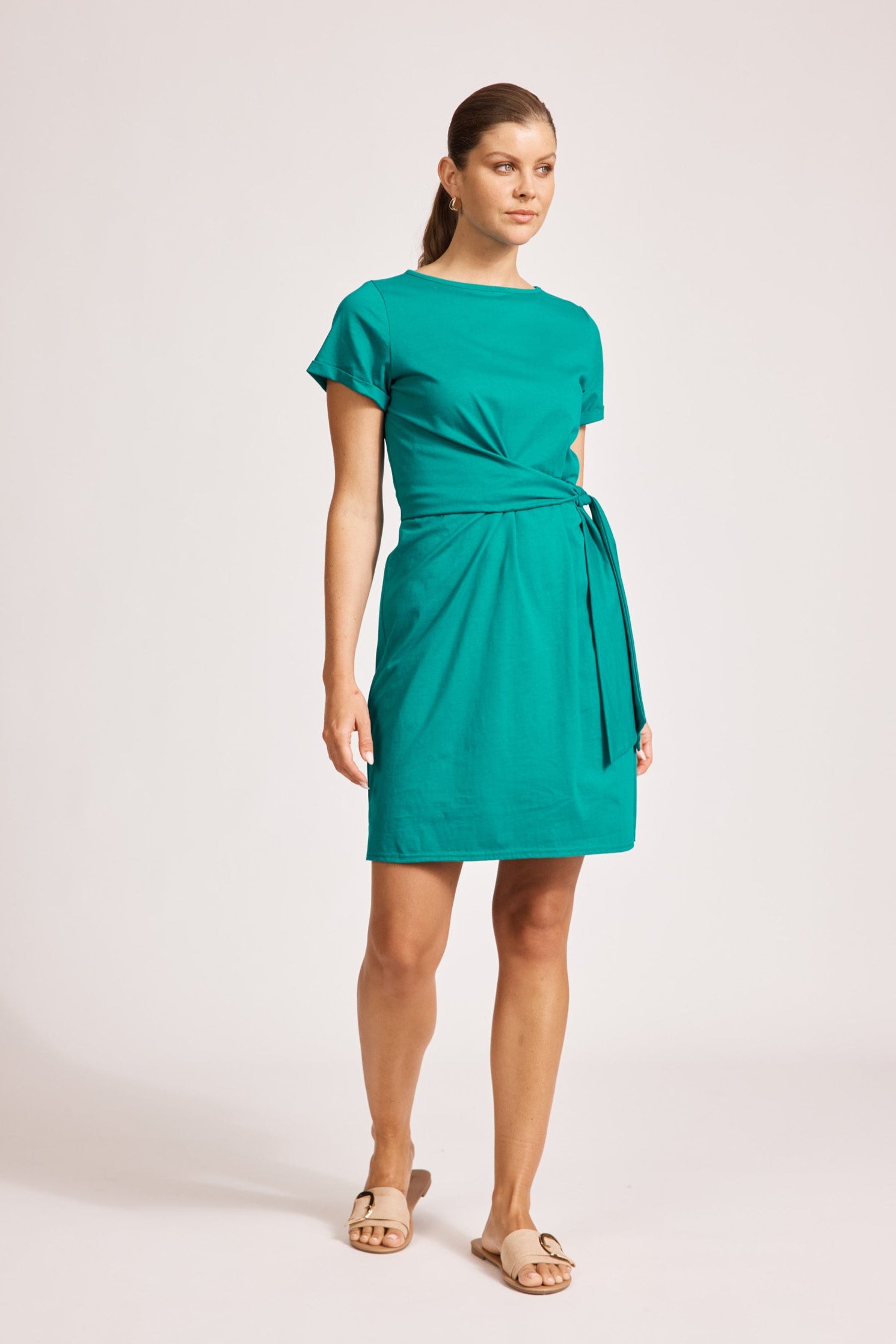 Francia Tie Dress - Lagoon